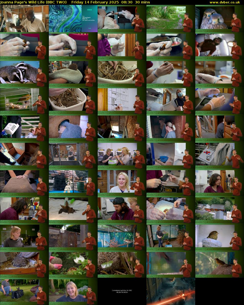 Joanna Page's Wild Life (BBC TWO) Friday 14 February 2025 08:30 - 09:00