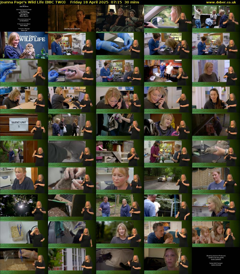 Joanna Page's Wild Life (BBC TWO) Friday 18 April 2025 07:15 - 07:45