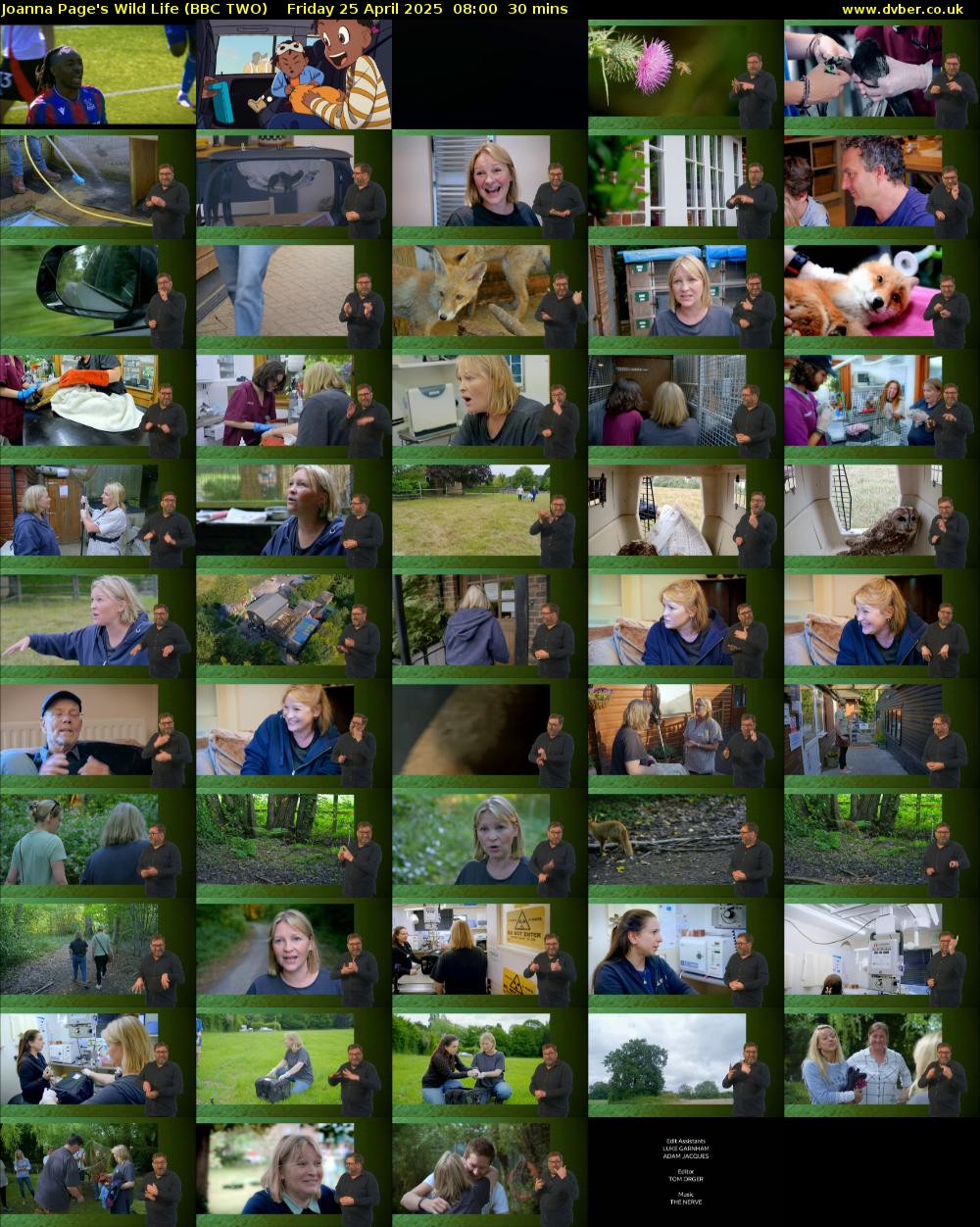 Joanna Page's Wild Life (BBC TWO) Friday 25 April 2025 08:00 - 08:30
