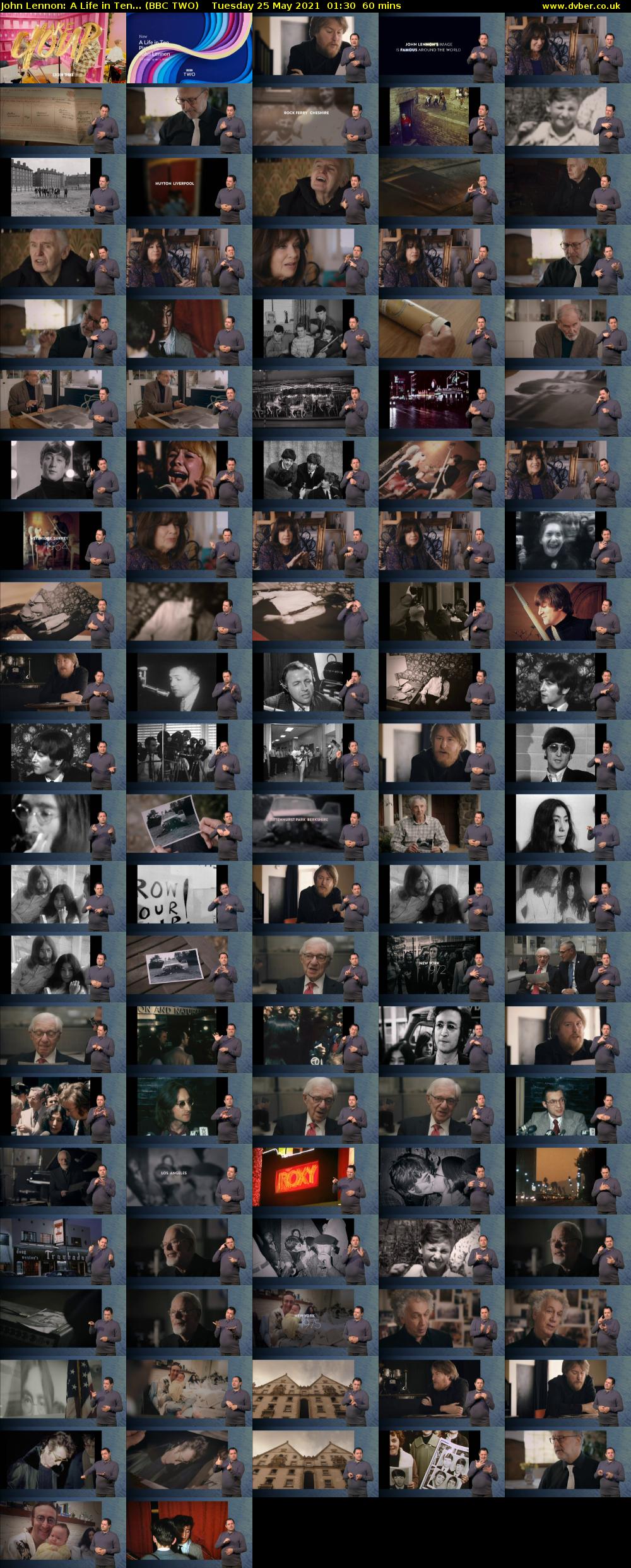 John Lennon: A Life in Ten... (BBC TWO) Tuesday 25 May 2021 01:30 - 02:30