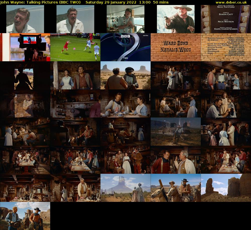 John Wayne: Talking Pictures (BBC TWO) Saturday 29 January 2022 13:00 - 13:50