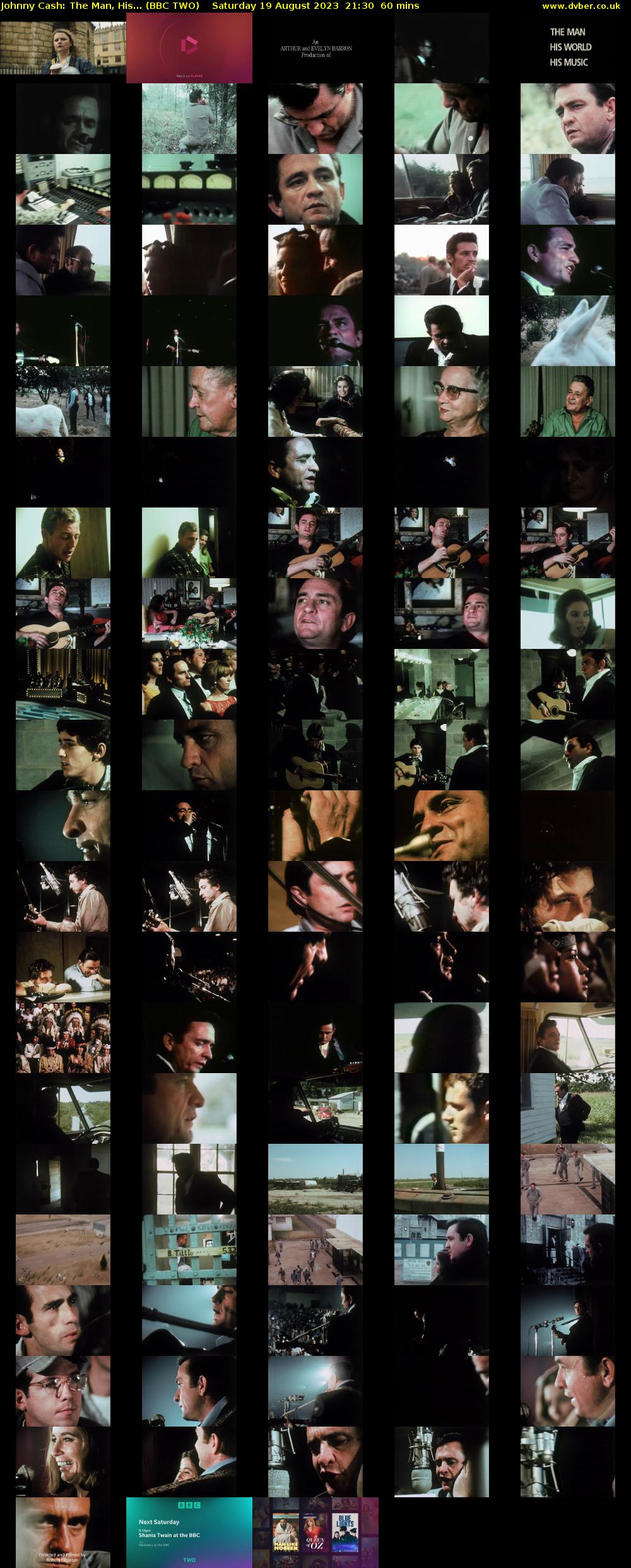 Johnny Cash: The Man, His... (BBC TWO) Saturday 19 August 2023 21:30 - 22:30