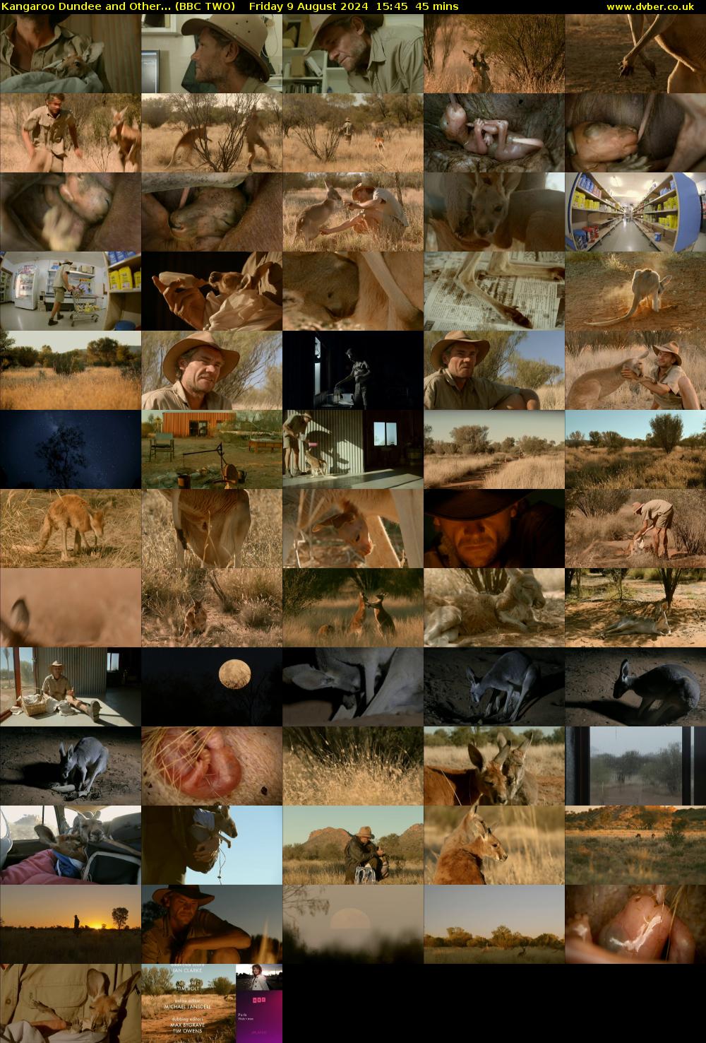 Kangaroo Dundee and Other... (BBC TWO) Friday 9 August 2024 15:45 - 16:30