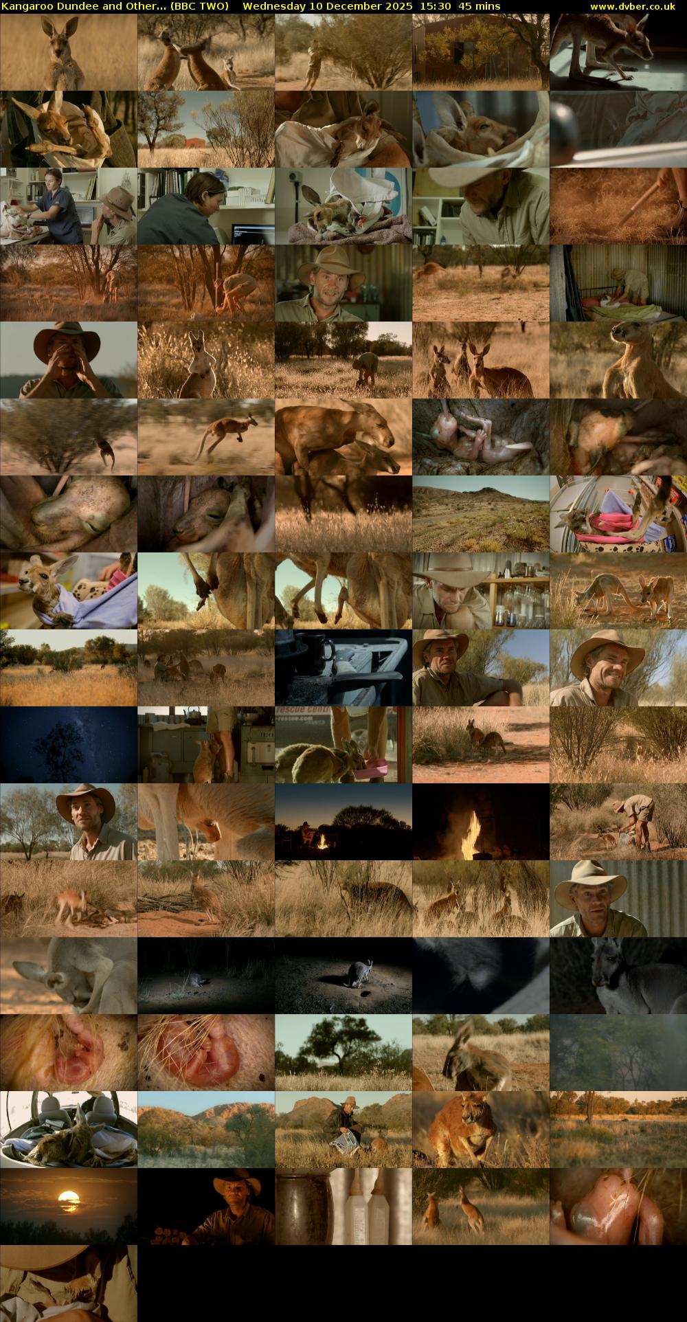 Kangaroo Dundee and Other... (BBC TWO) Wednesday 10 December 2025 15:30 - 16:15