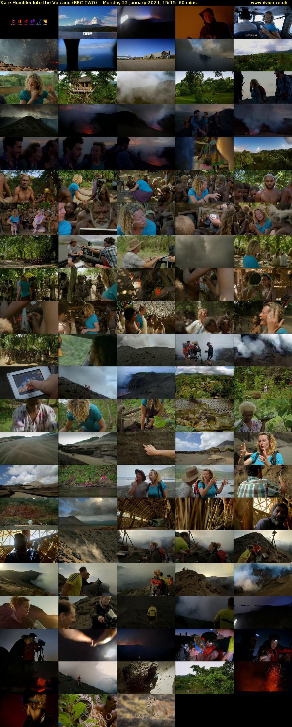 Kate Humble: Into the Volcano (BBC TWO) Monday 22 January 2024 15:15 - 16:15