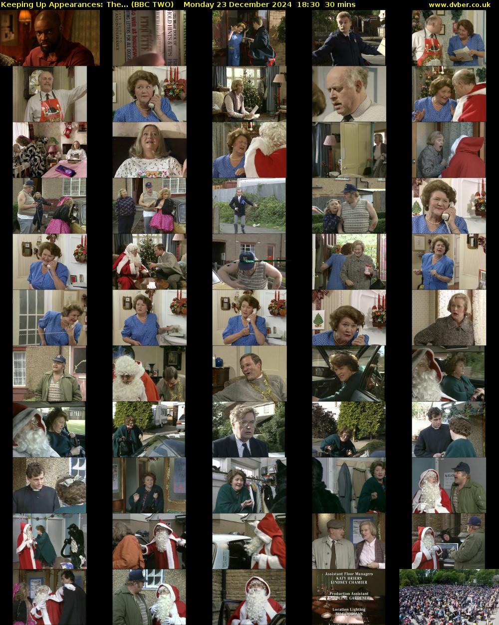 Keeping Up Appearances: The... (BBC TWO) Monday 23 December 2024 18:30 - 19:00