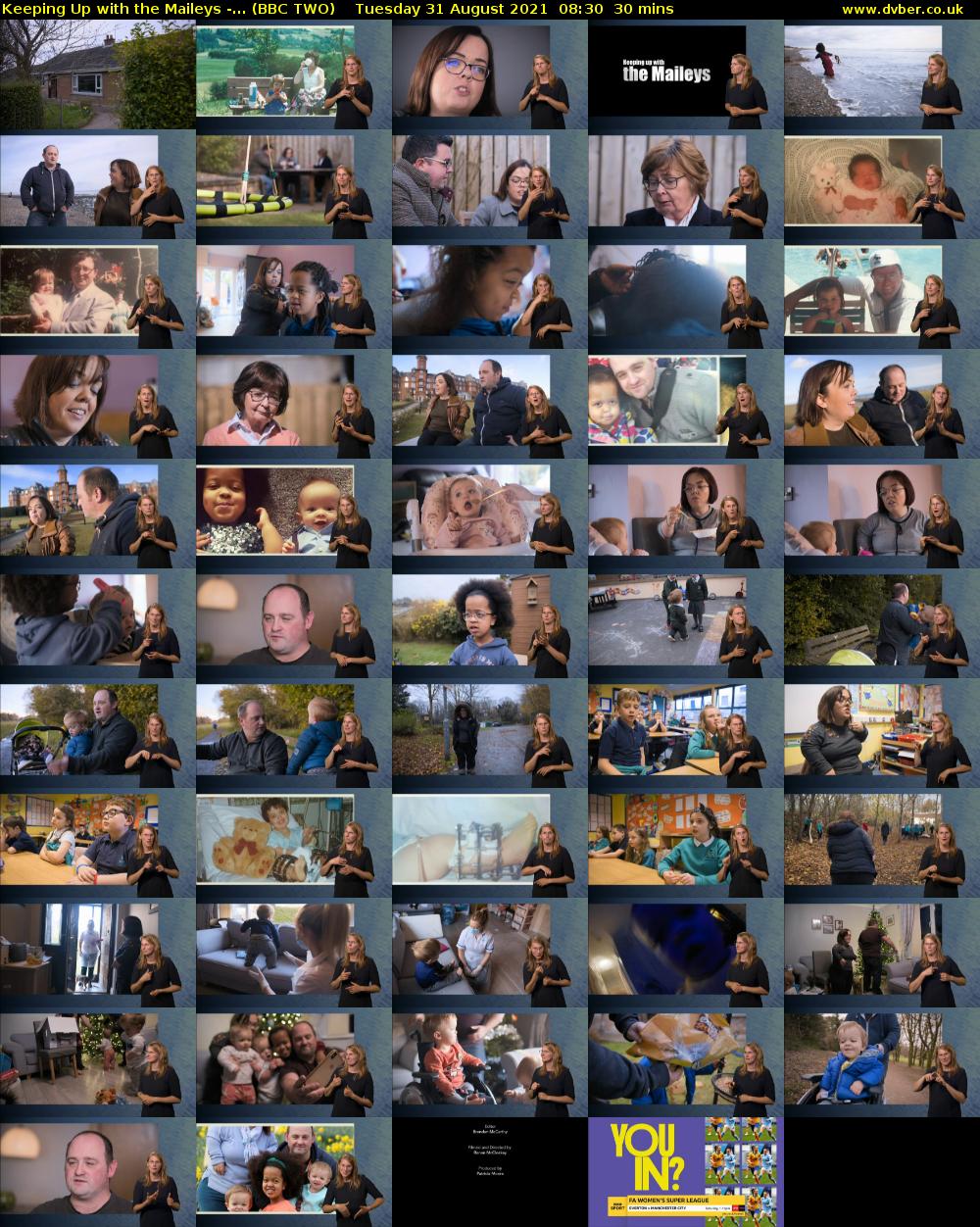 Keeping Up with the Maileys -... (BBC TWO) Tuesday 31 August 2021 08:30 - 09:00