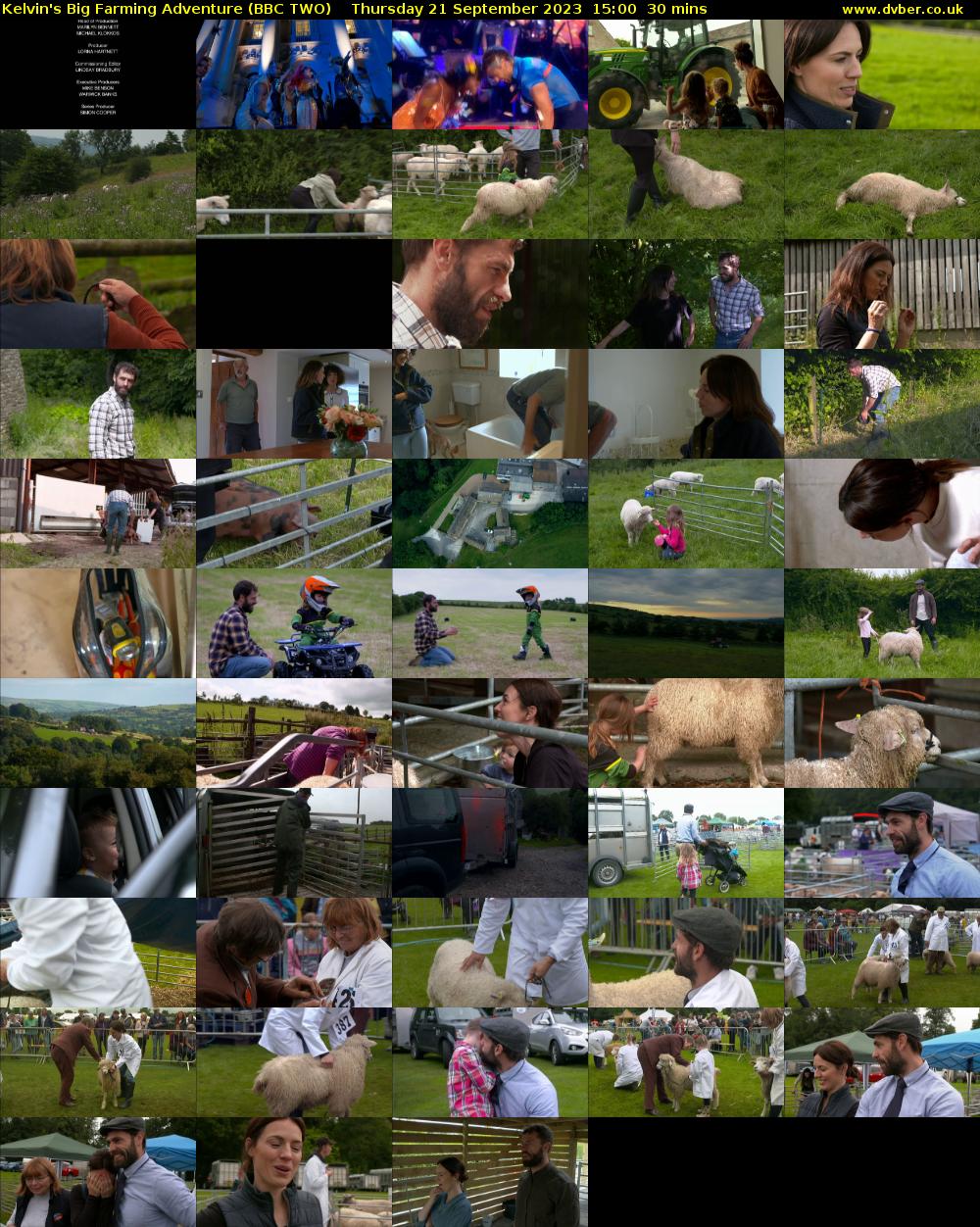 Kelvin's Big Farming Adventure (BBC TWO) Thursday 21 September 2023 15:00 - 15:30