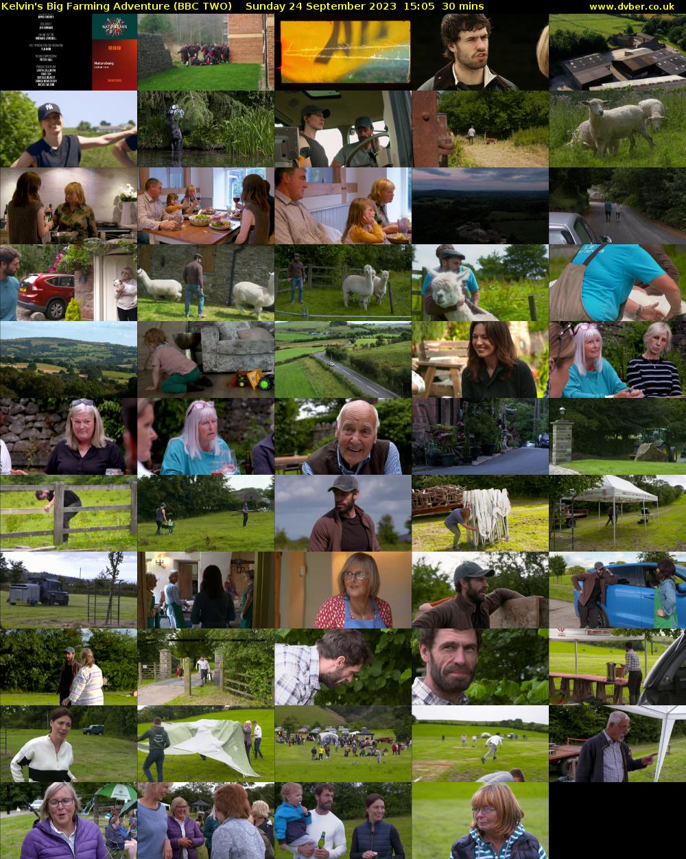 Kelvin's Big Farming Adventure (BBC TWO) Sunday 24 September 2023 15:05 - 15:35