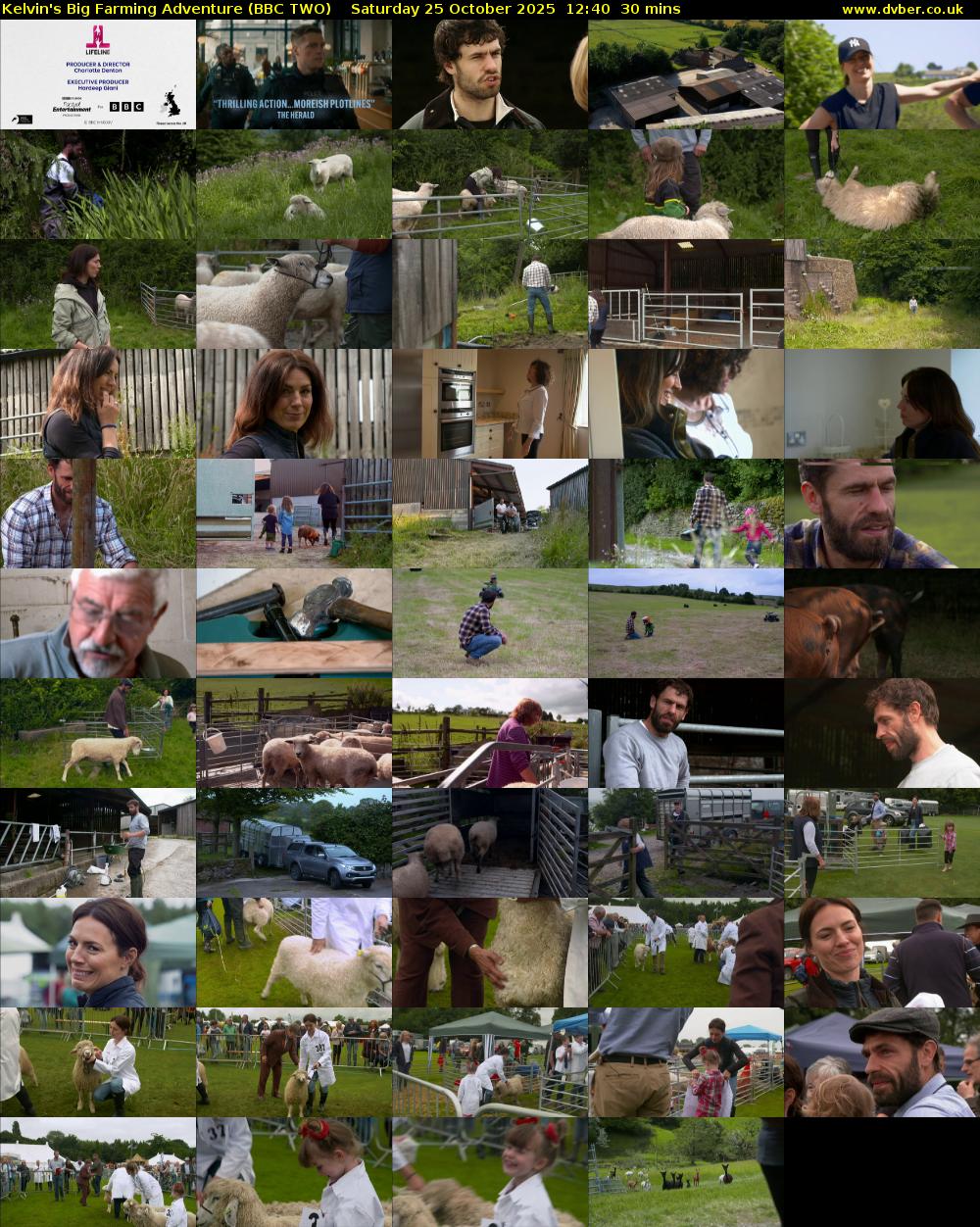 Kelvin's Big Farming Adventure (BBC TWO) Saturday 25 October 2025 12:40 - 13:10