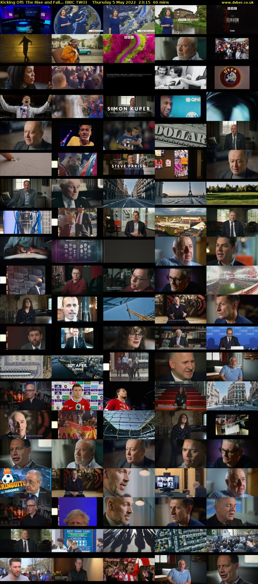 Kicking Off: The Rise and Fall... (BBC TWO) Thursday 5 May 2022 23:15 - 00:15