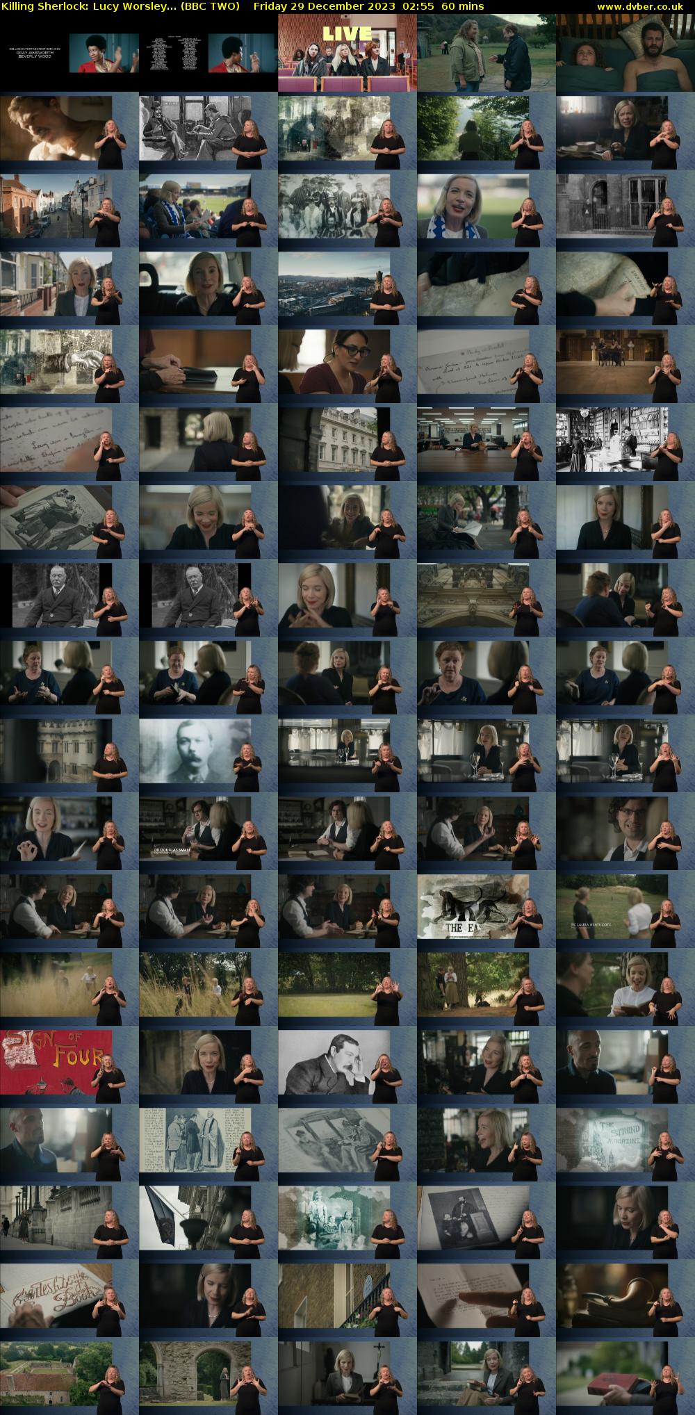 Killing Sherlock: Lucy Worsley... (BBC TWO) Friday 29 December 2023 02:55 - 03:55