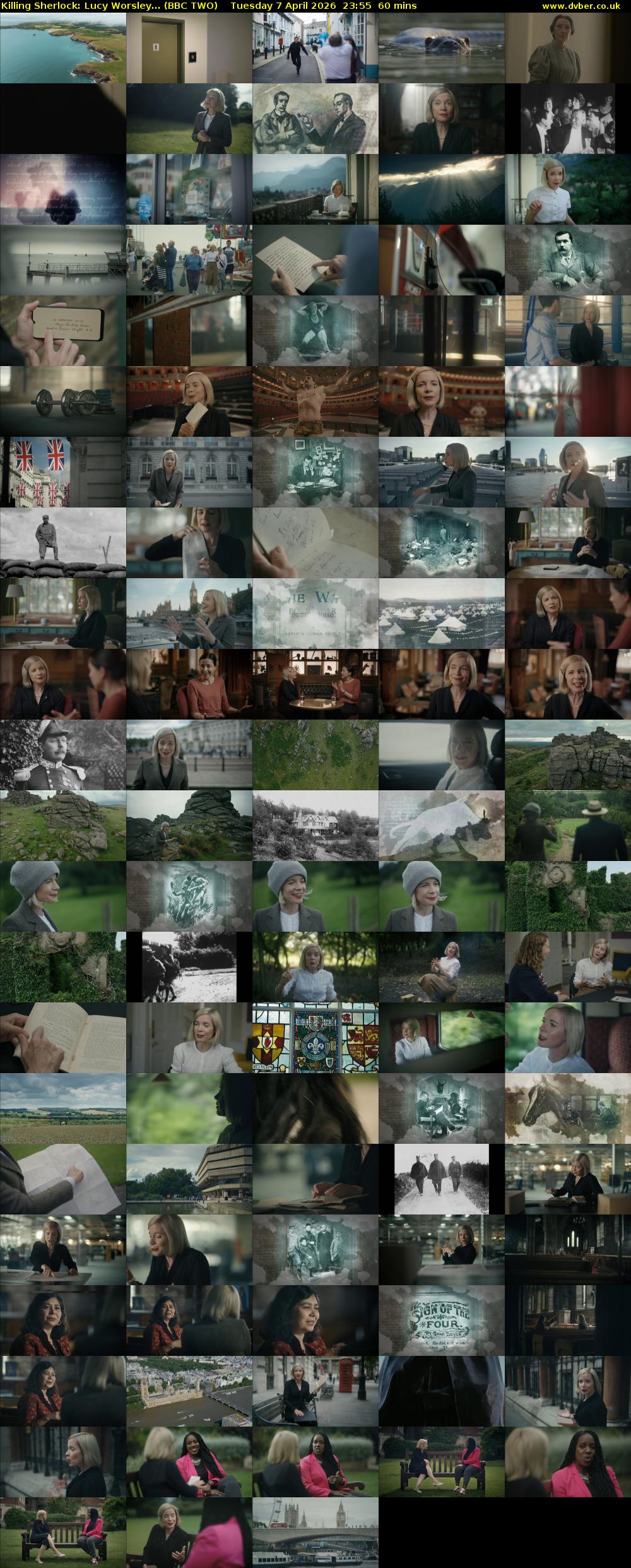 Killing Sherlock: Lucy Worsley... (BBC TWO) Tuesday 7 April 2026 23:55 - 00:55