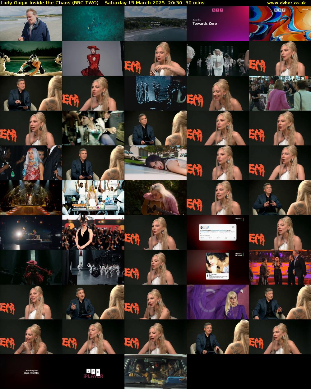 Lady Gaga: Inside the Chaos (BBC TWO) Saturday 15 March 2025 20:30 - 21:00