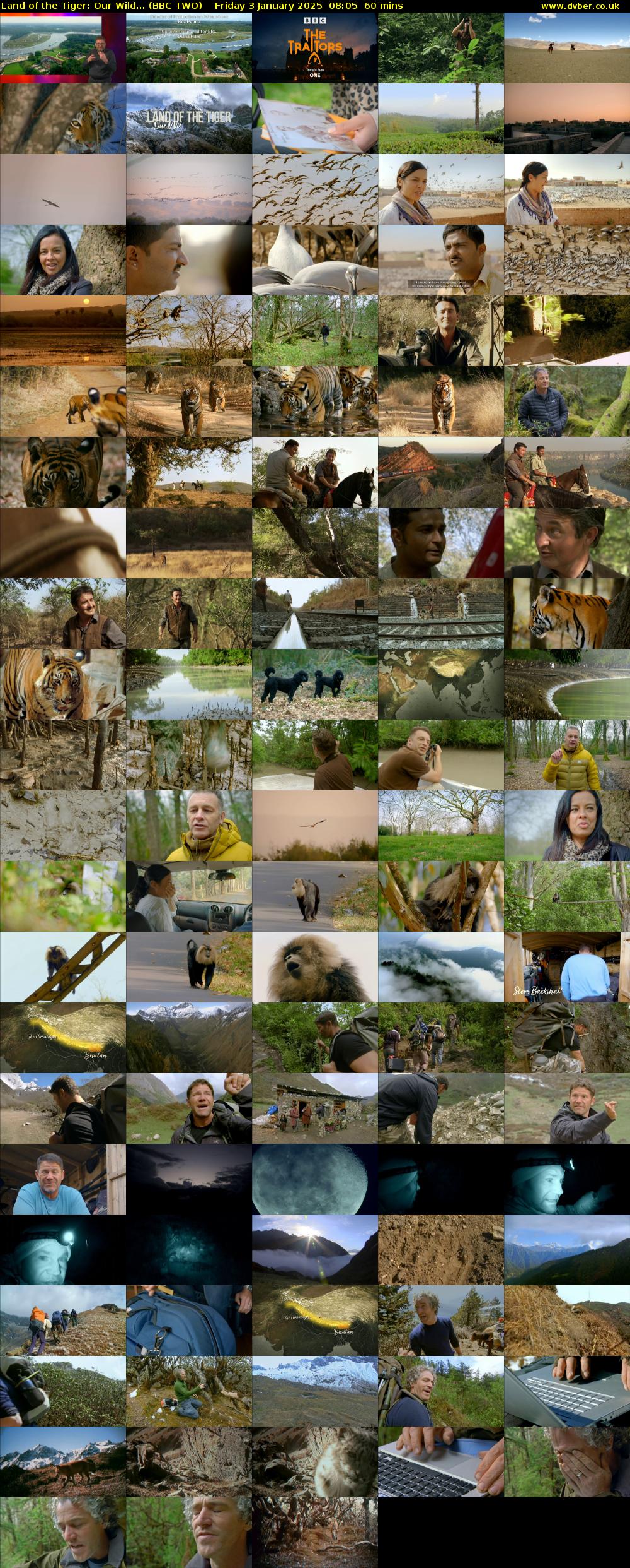Land of the Tiger: Our Wild... (BBC TWO) Friday 3 January 2025 08:05 - 09:05