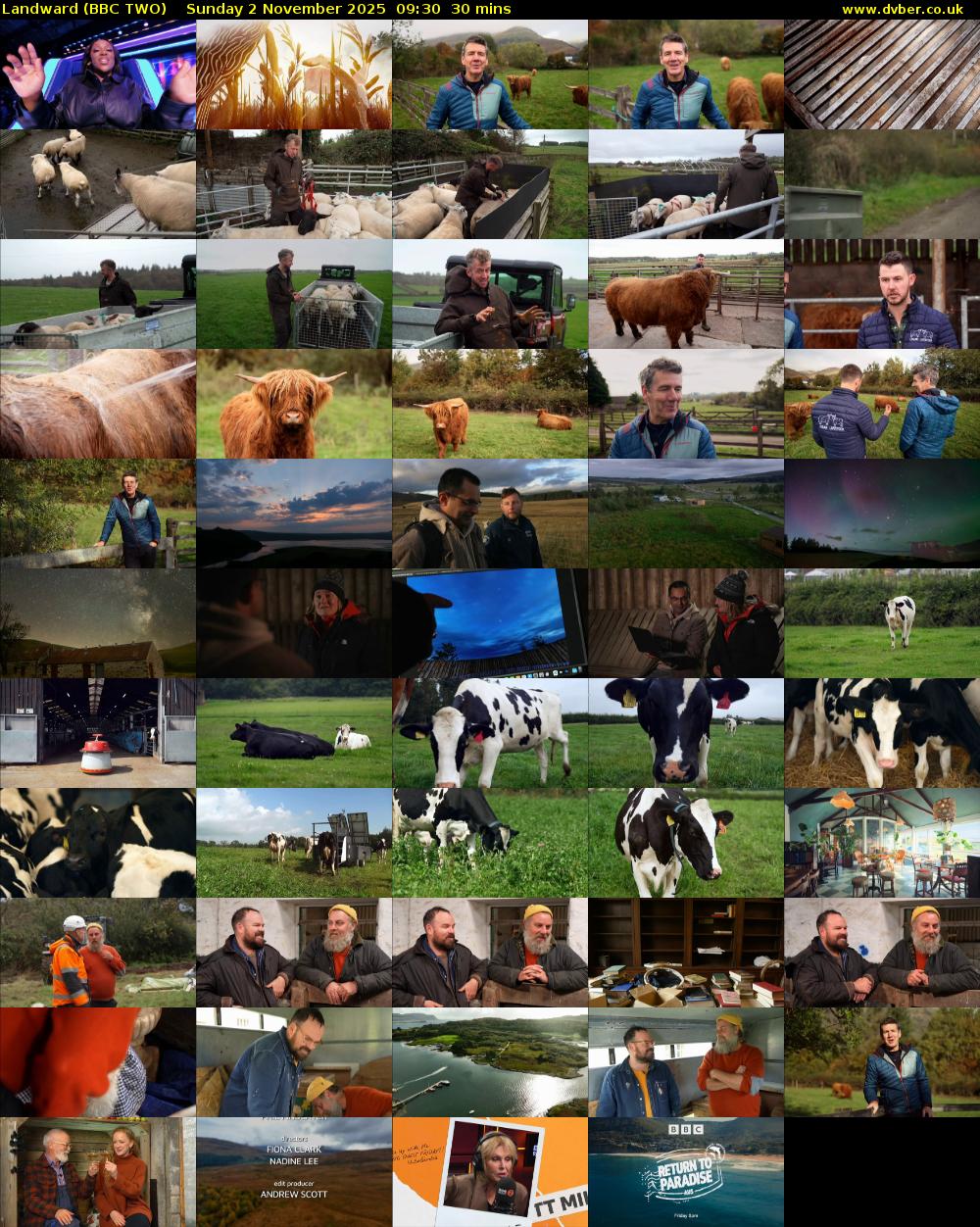Landward (BBC TWO) Sunday 2 November 2025 09:30 - 10:00