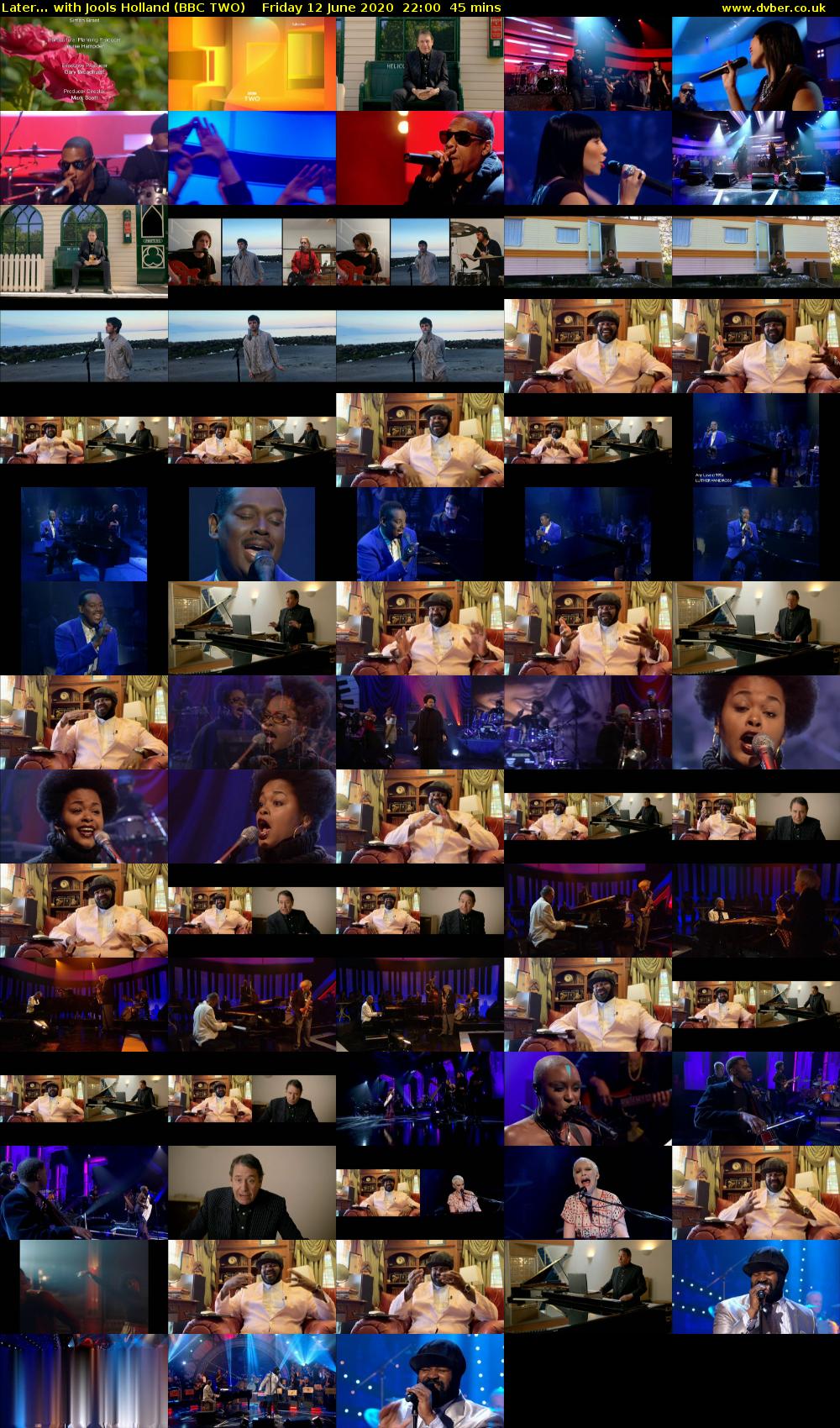 Later... with Jools Holland (BBC TWO) Friday 12 June 2020 22:00 - 22:45