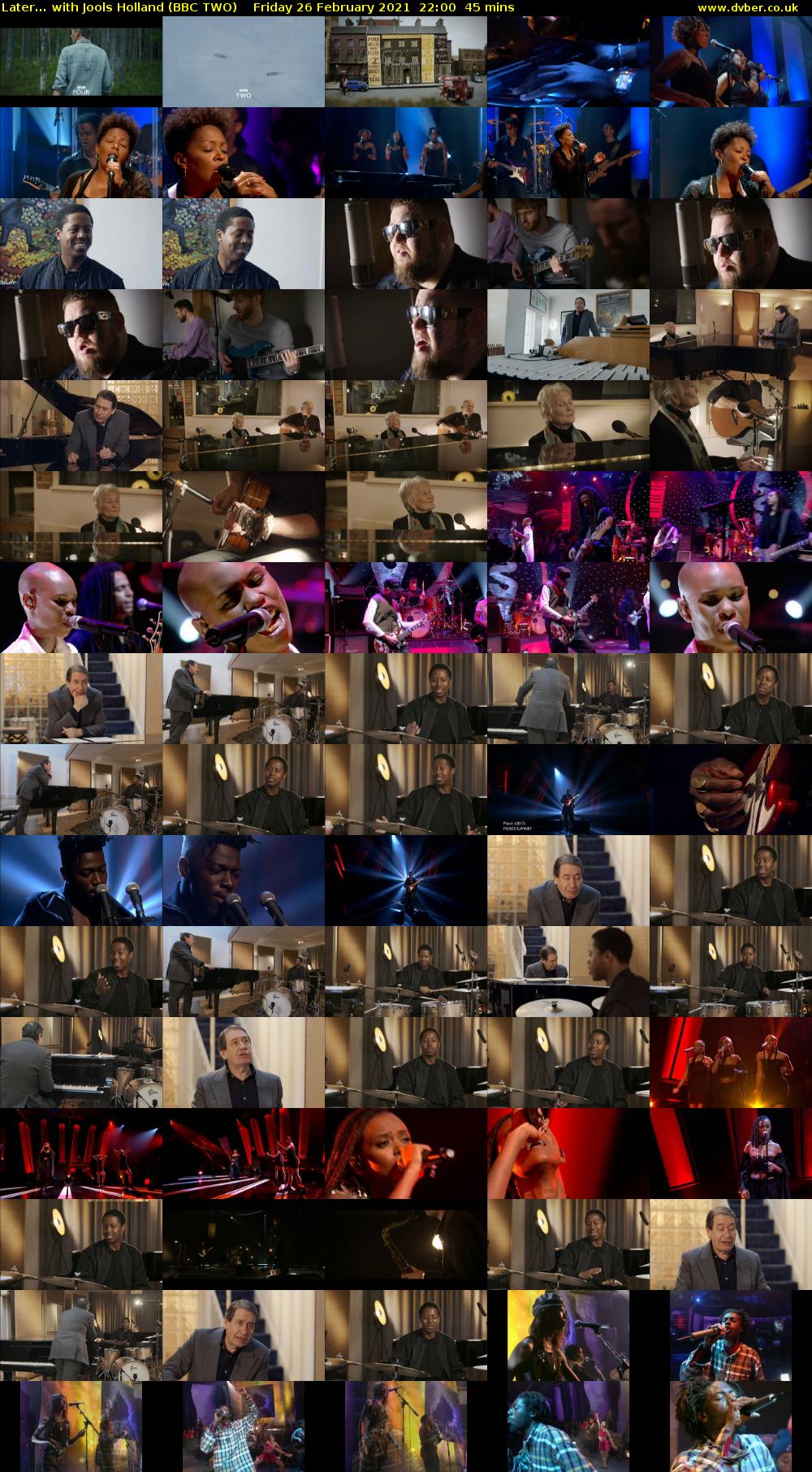 Later... with Jools Holland (BBC TWO) Friday 26 February 2021 22:00 - 22:45