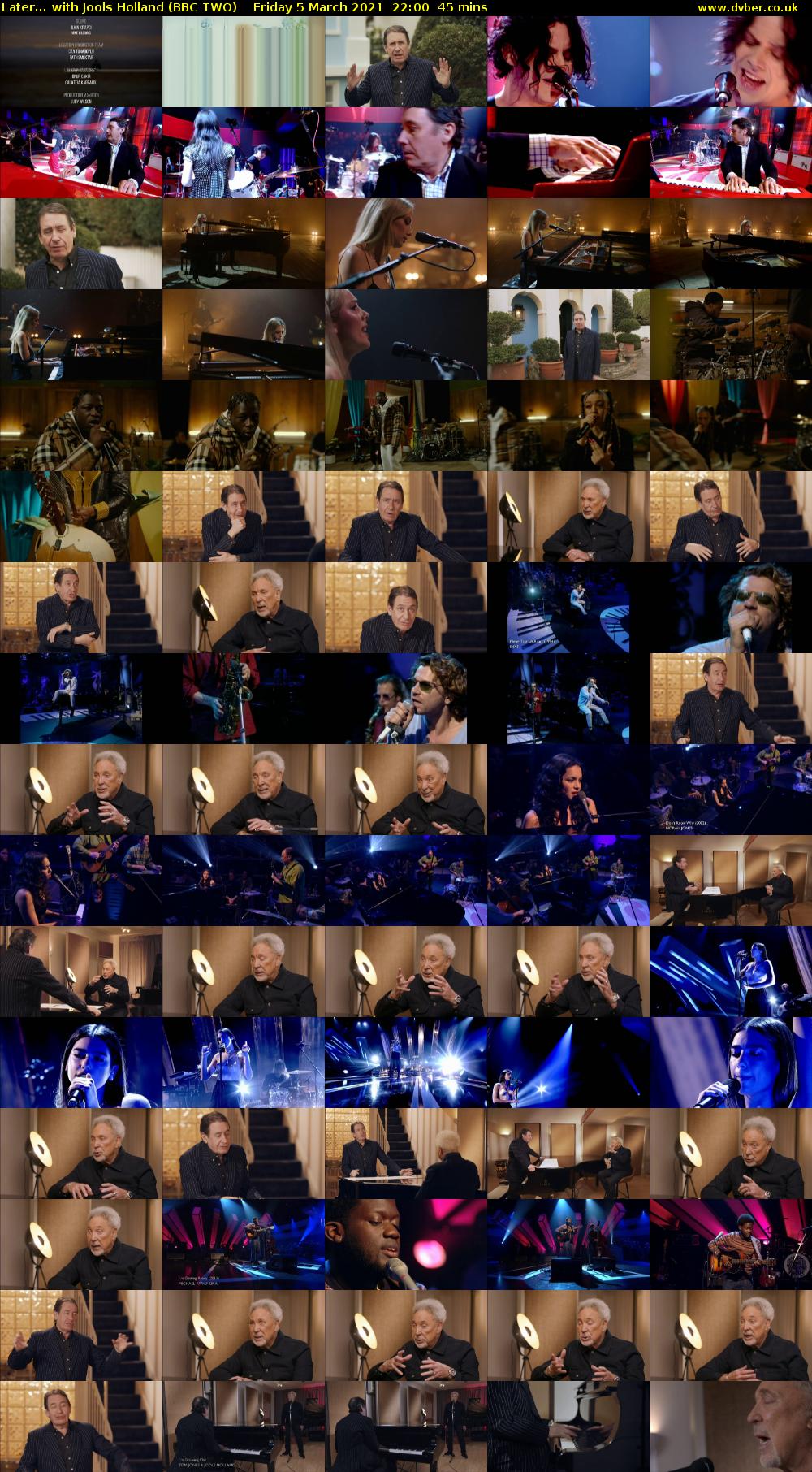 Later... with Jools Holland (BBC TWO) Friday 5 March 2021 22:00 - 22:45