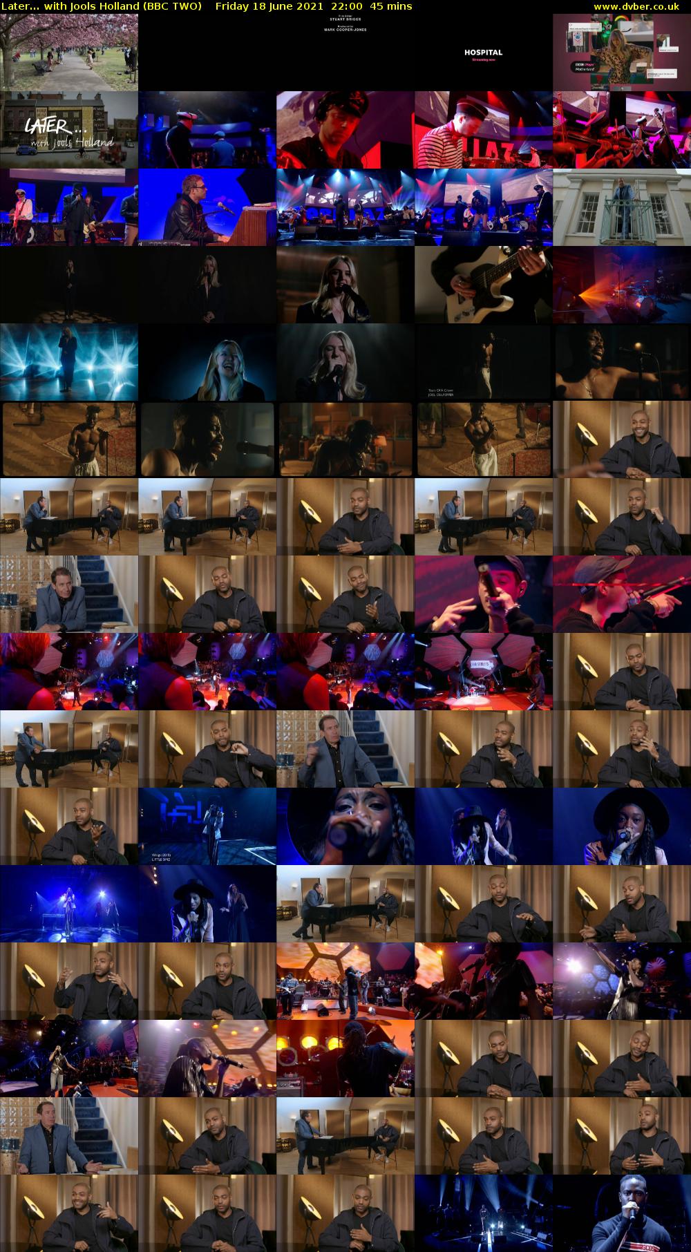 Later... with Jools Holland (BBC TWO) Friday 18 June 2021 22:00 - 22:45