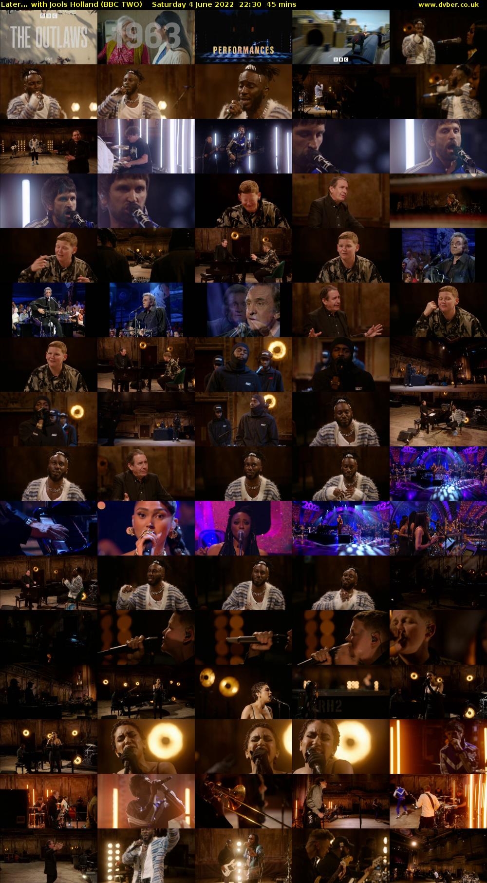 Later... with Jools Holland (BBC TWO) Saturday 4 June 2022 22:30 - 23:15
