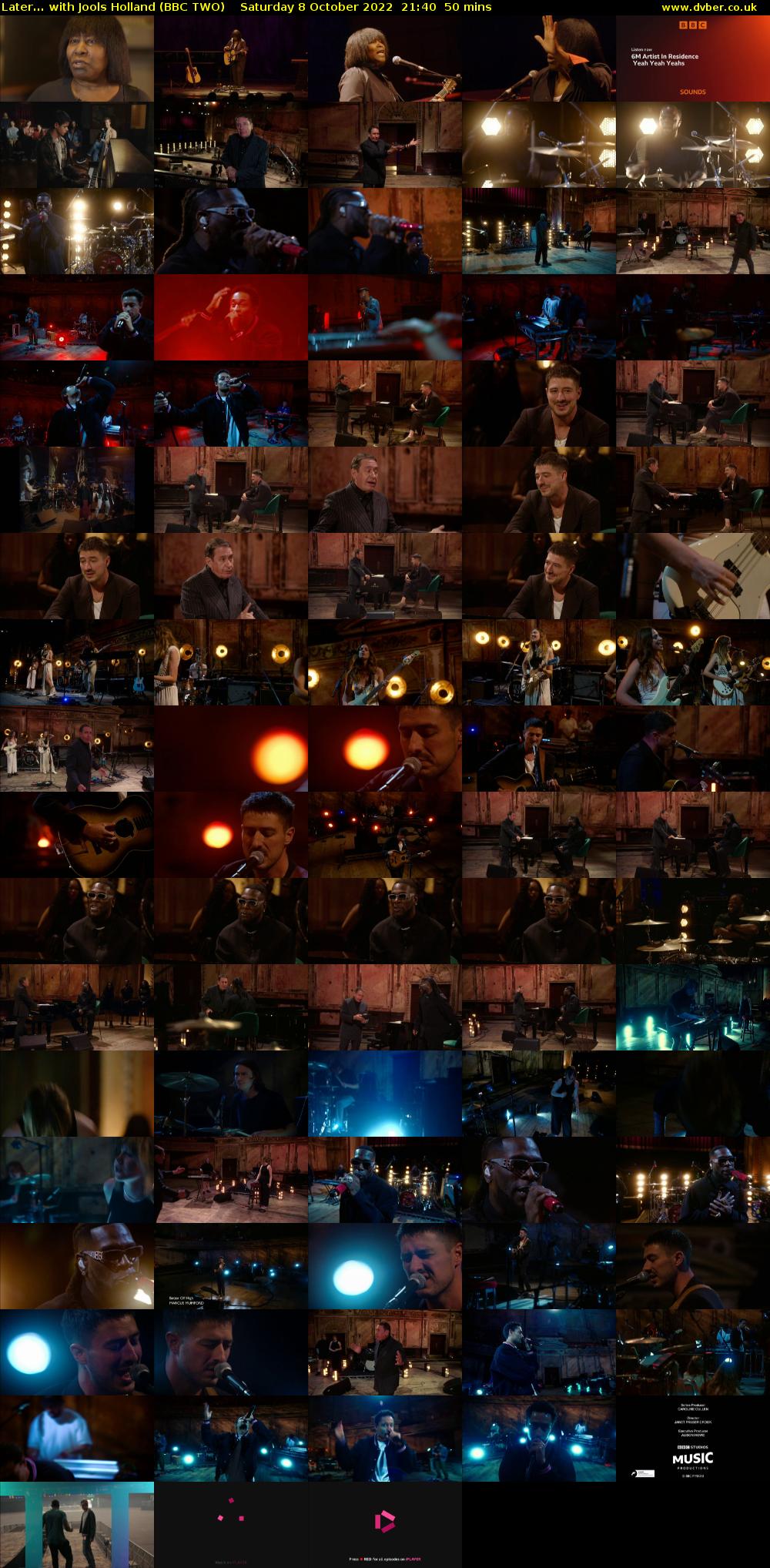 Later... with Jools Holland (BBC TWO) Saturday 8 October 2022 21:40 - 22:30