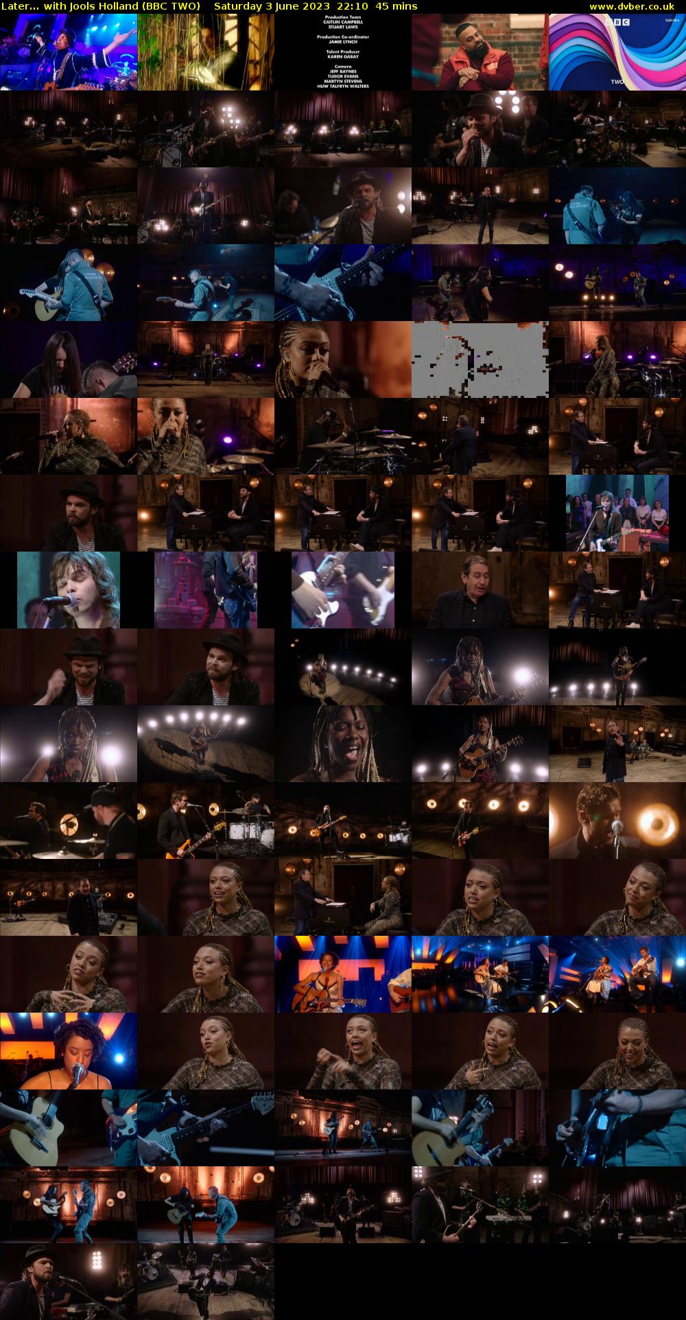 Later... with Jools Holland (BBC TWO) Saturday 3 June 2023 22:10 - 22:55