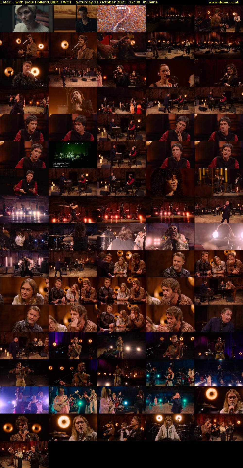 Later... with Jools Holland (BBC TWO) Saturday 21 October 2023 22:30 - 23:15