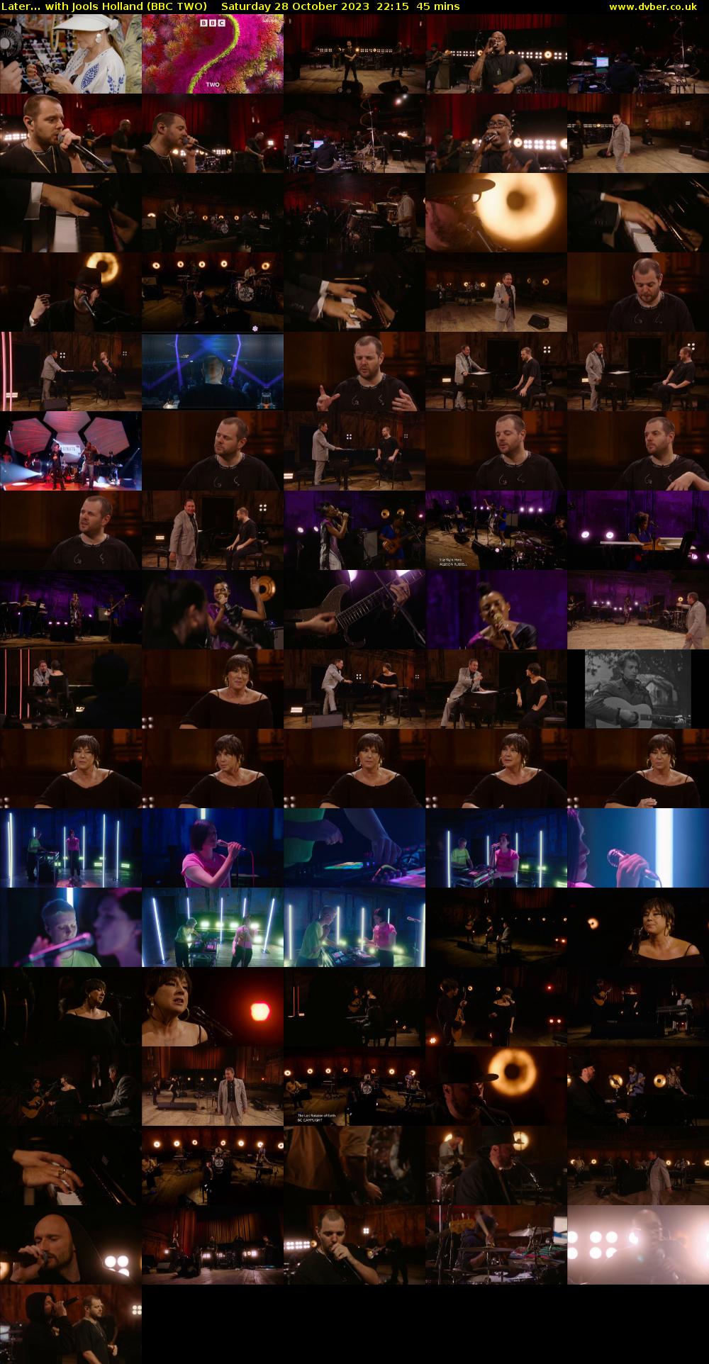 Later... with Jools Holland (BBC TWO) Saturday 28 October 2023 22:15 - 23:00