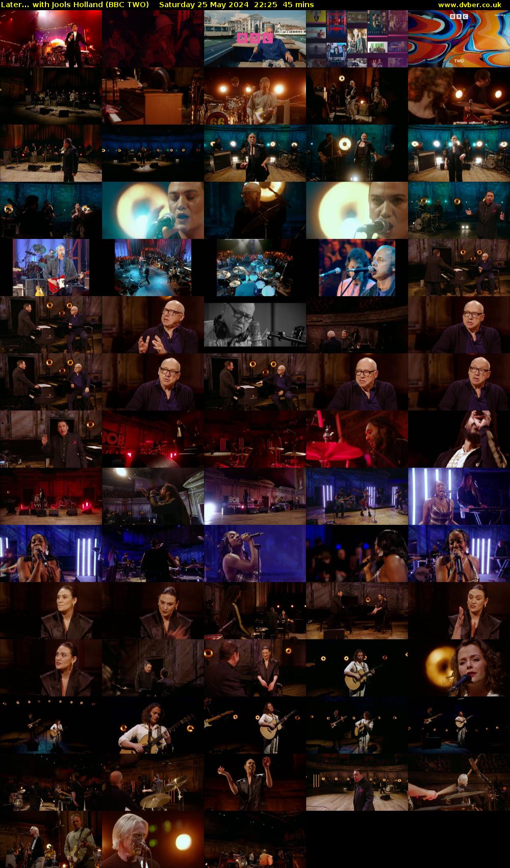Later... with Jools Holland (BBC TWO) Saturday 25 May 2024 22:25 - 23:10