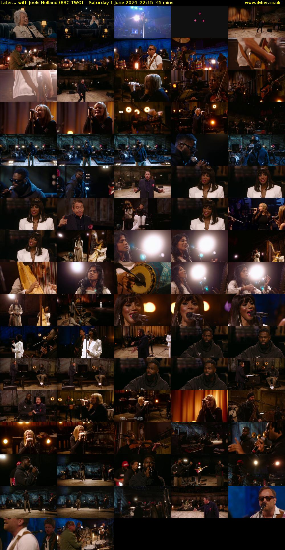 Later... with Jools Holland (BBC TWO) Saturday 1 June 2024 22:15 - 23:00