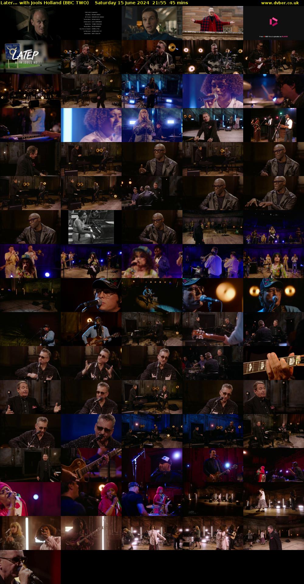 Later... with Jools Holland (BBC TWO) Saturday 15 June 2024 21:55 - 22:40