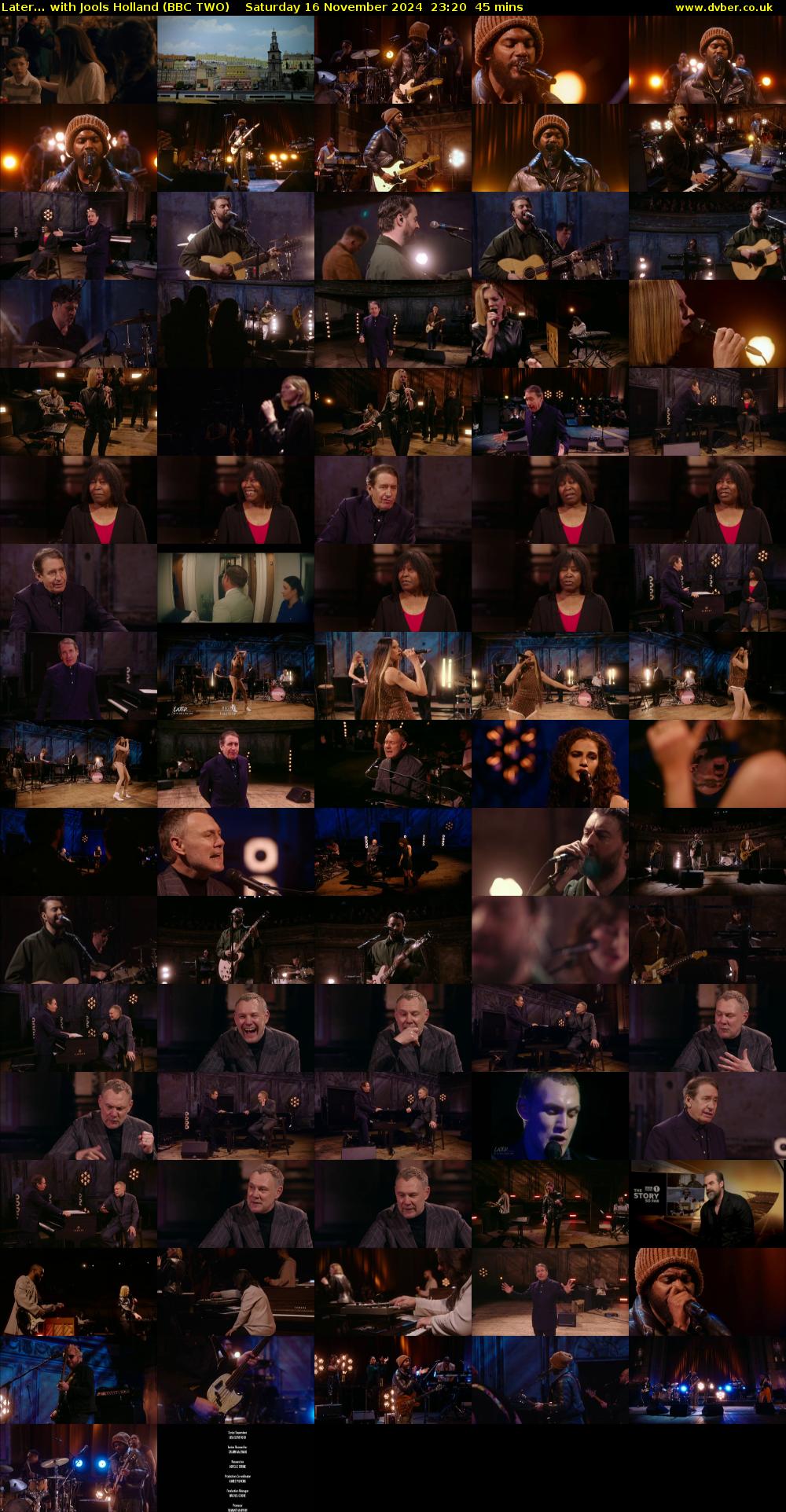 Later... with Jools Holland (BBC TWO) Saturday 16 November 2024 23:20 - 00:05