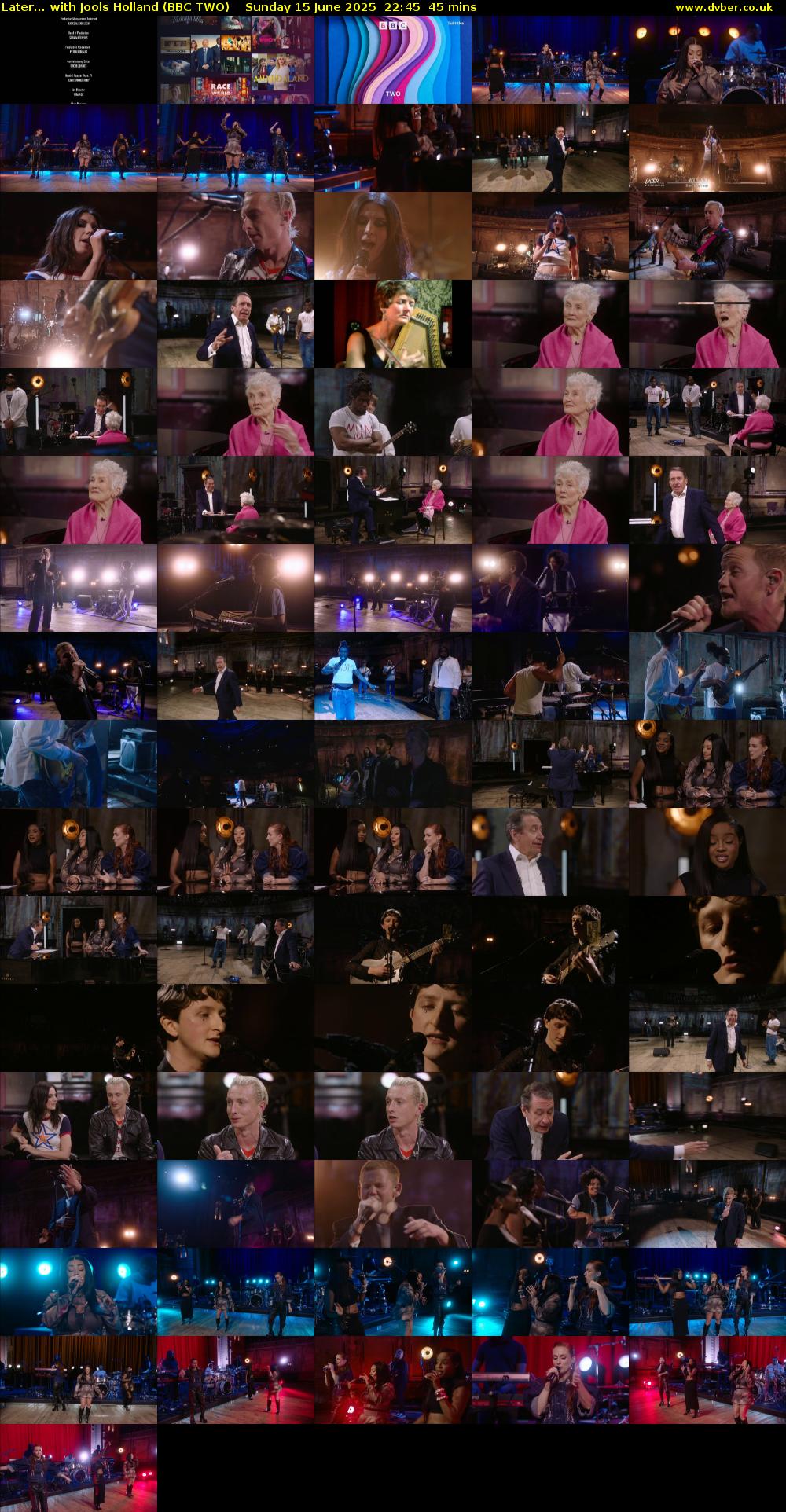 Later... with Jools Holland (BBC TWO) Sunday 15 June 2025 22:45 - 23:30