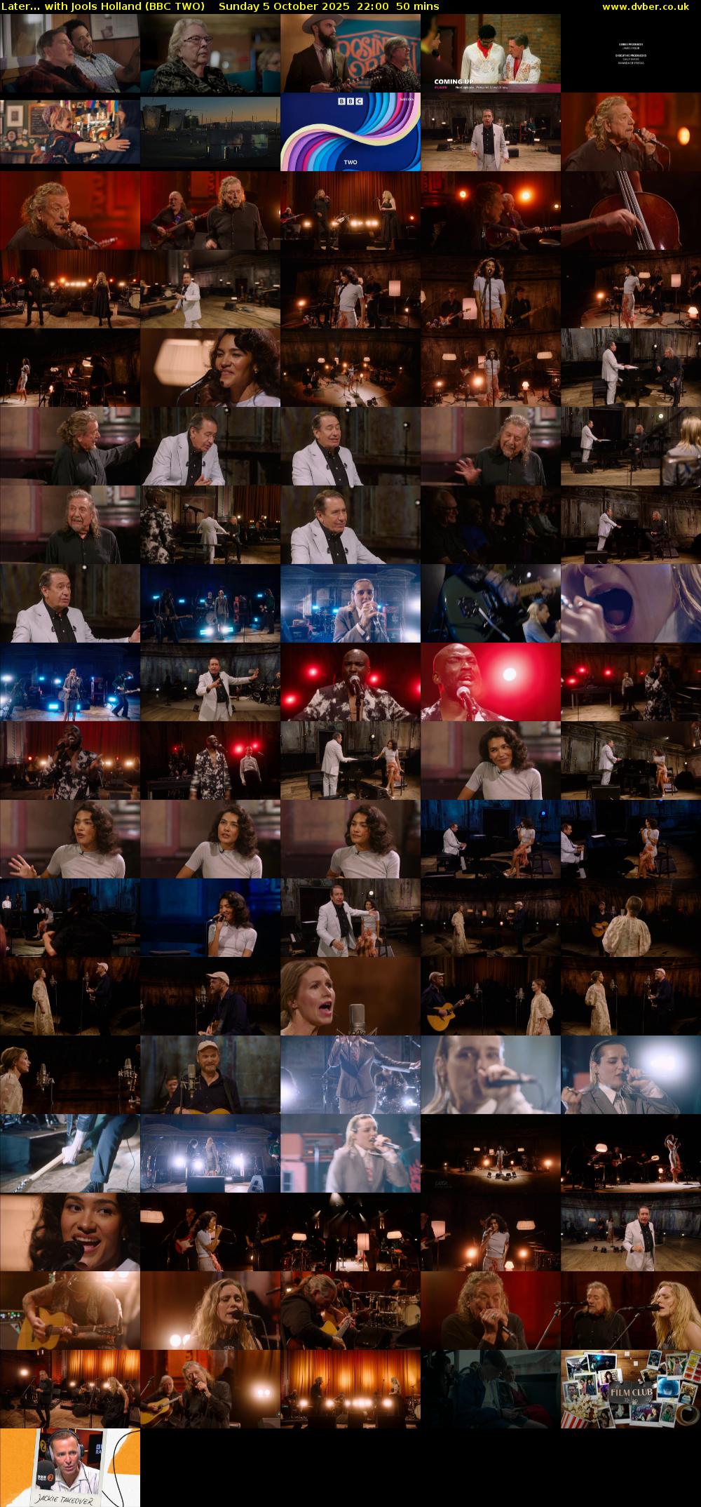 Later... with Jools Holland (BBC TWO) Sunday 5 October 2025 22:00 - 22:50