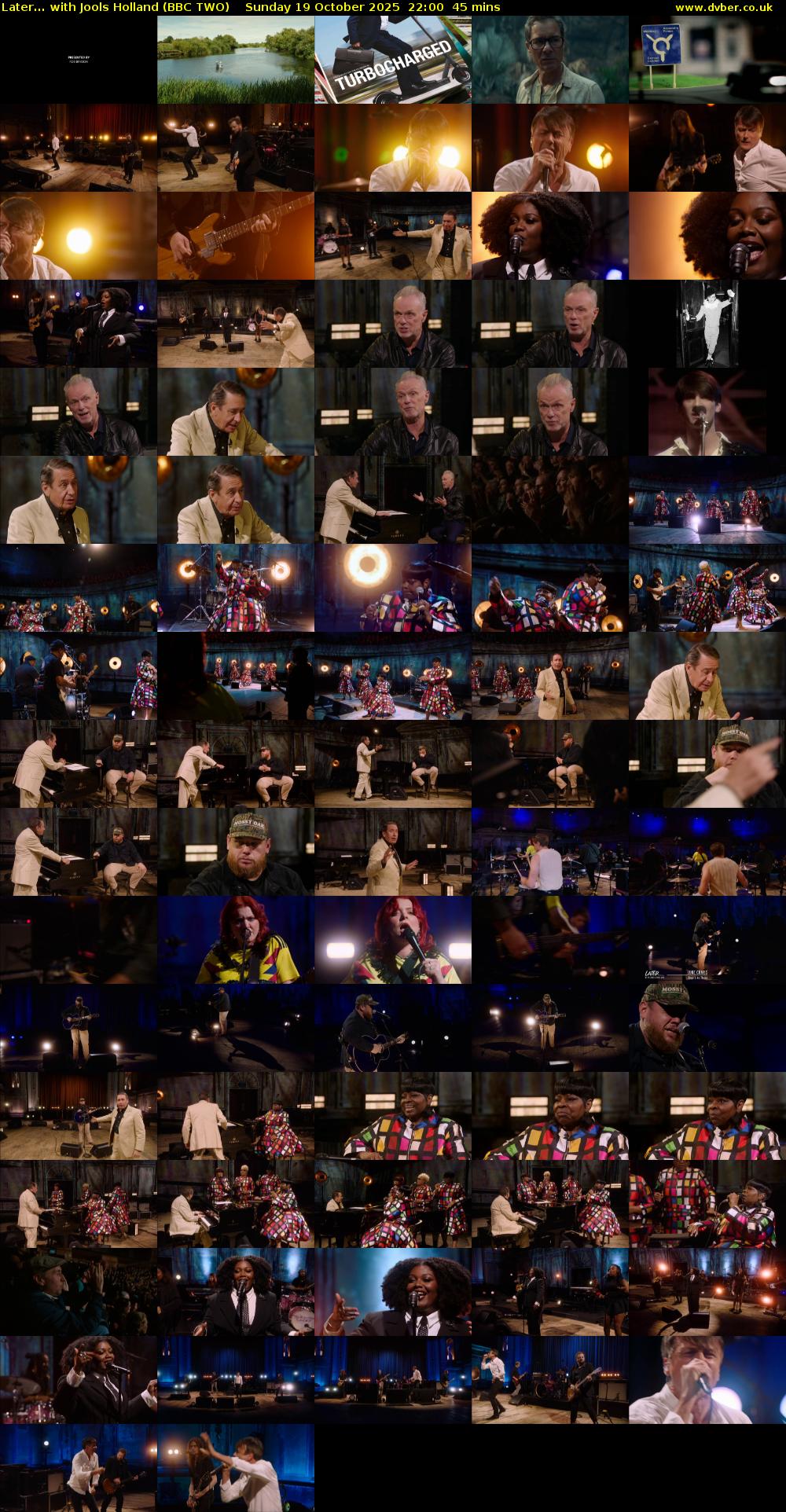 Later... with Jools Holland (BBC TWO) Sunday 19 October 2025 22:00 - 22:45