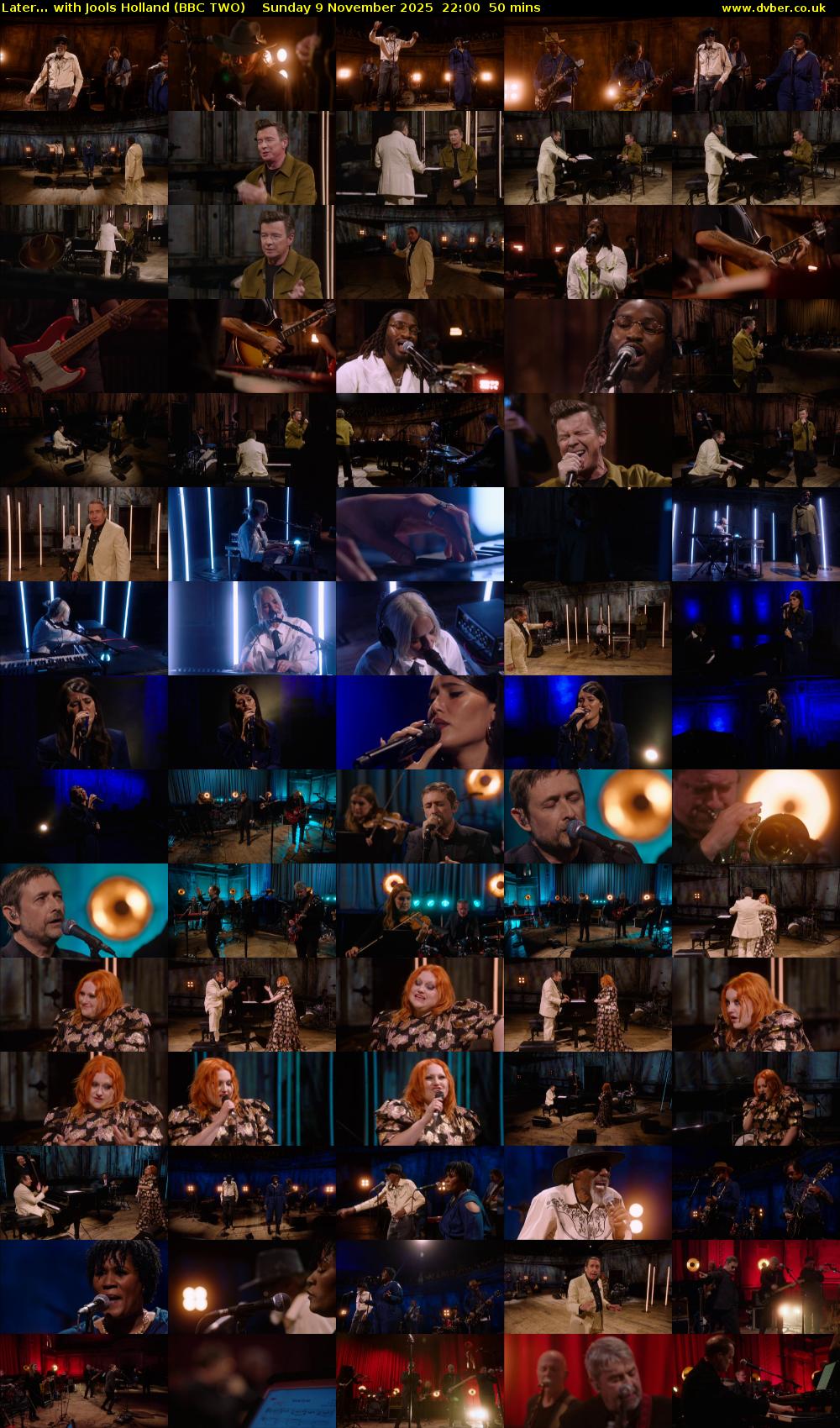 Later... with Jools Holland (BBC TWO) Sunday 9 November 2025 22:00 - 22:50