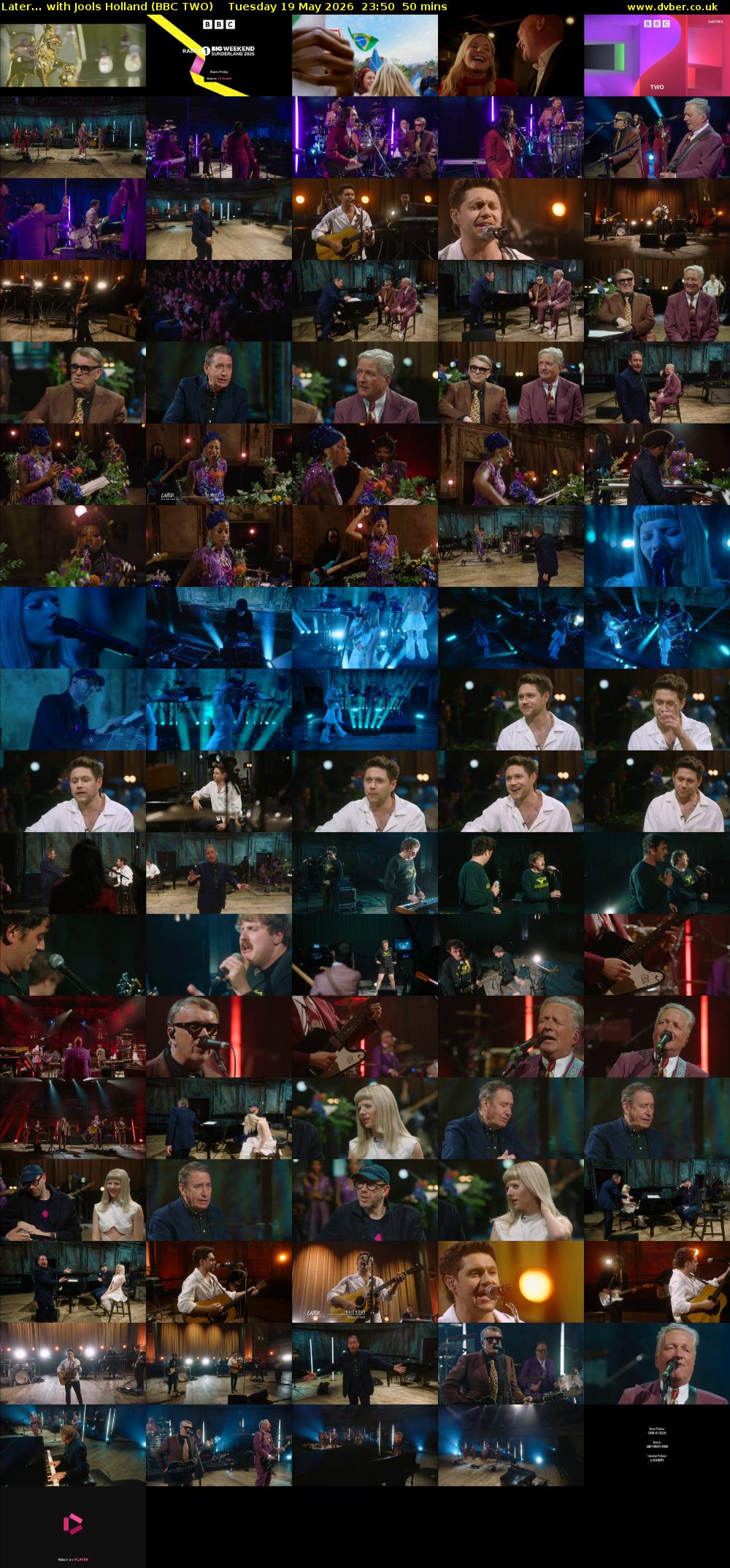 Later... with Jools Holland (BBC TWO) Tuesday 19 May 2026 23:50 - 00:40