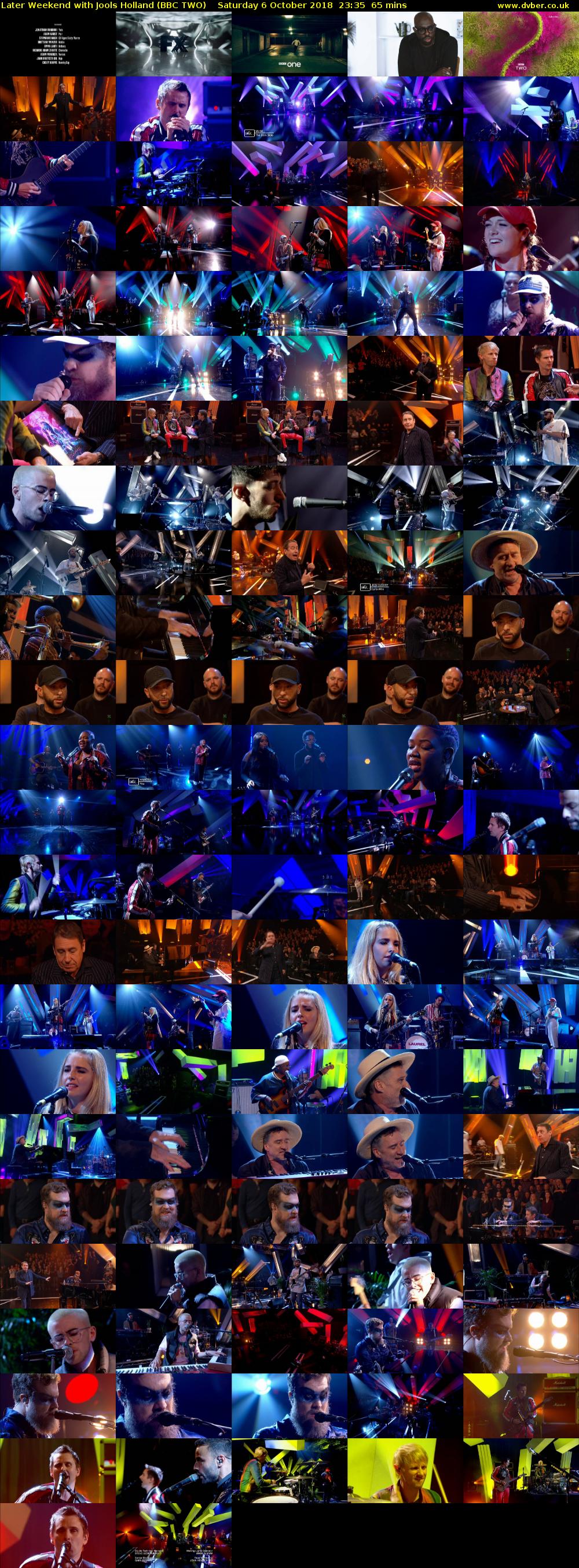 Later Weekend with Jools Holland (BBC TWO) Saturday 6 October 2018 23:35 - 00:40