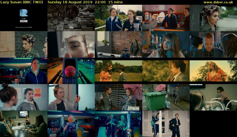 Lazy Susan (BBC TWO) Sunday 18 August 2019 22:00 - 22:15