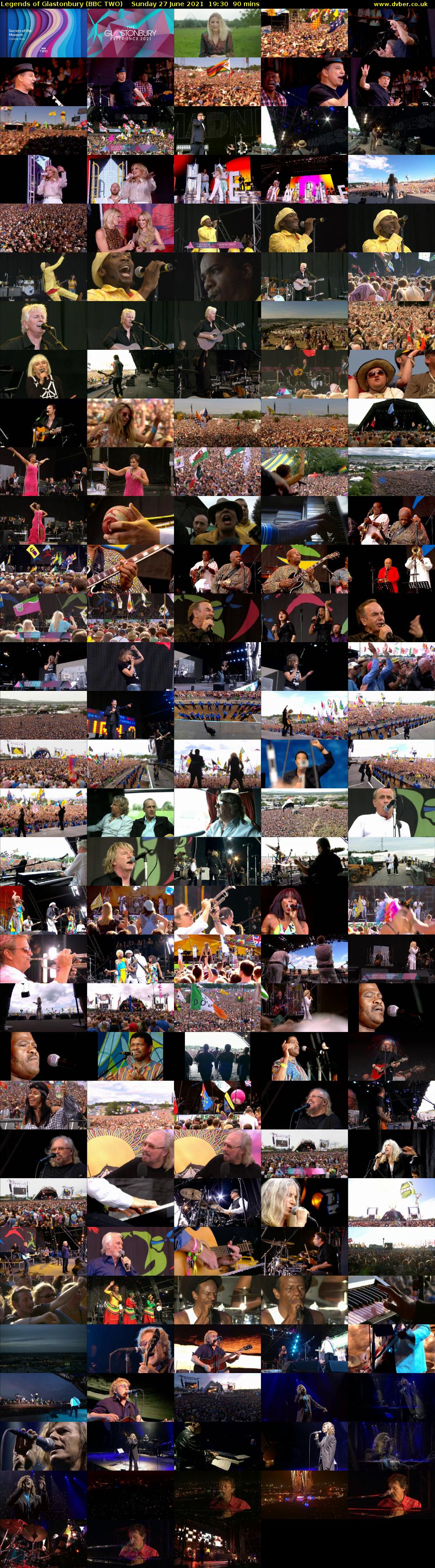 Legends of Glastonbury (BBC TWO) Sunday 27 June 2021 19:30 - 21:00