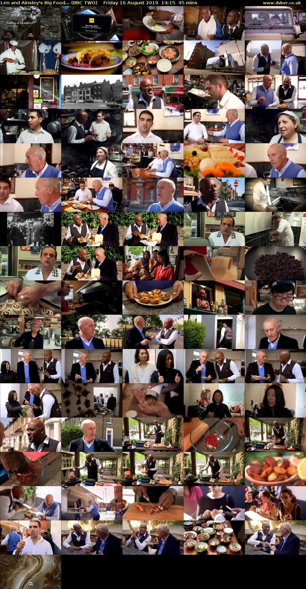 Len and Ainsley's Big Food... (BBC TWO) Friday 16 August 2019 14:15 - 15:00