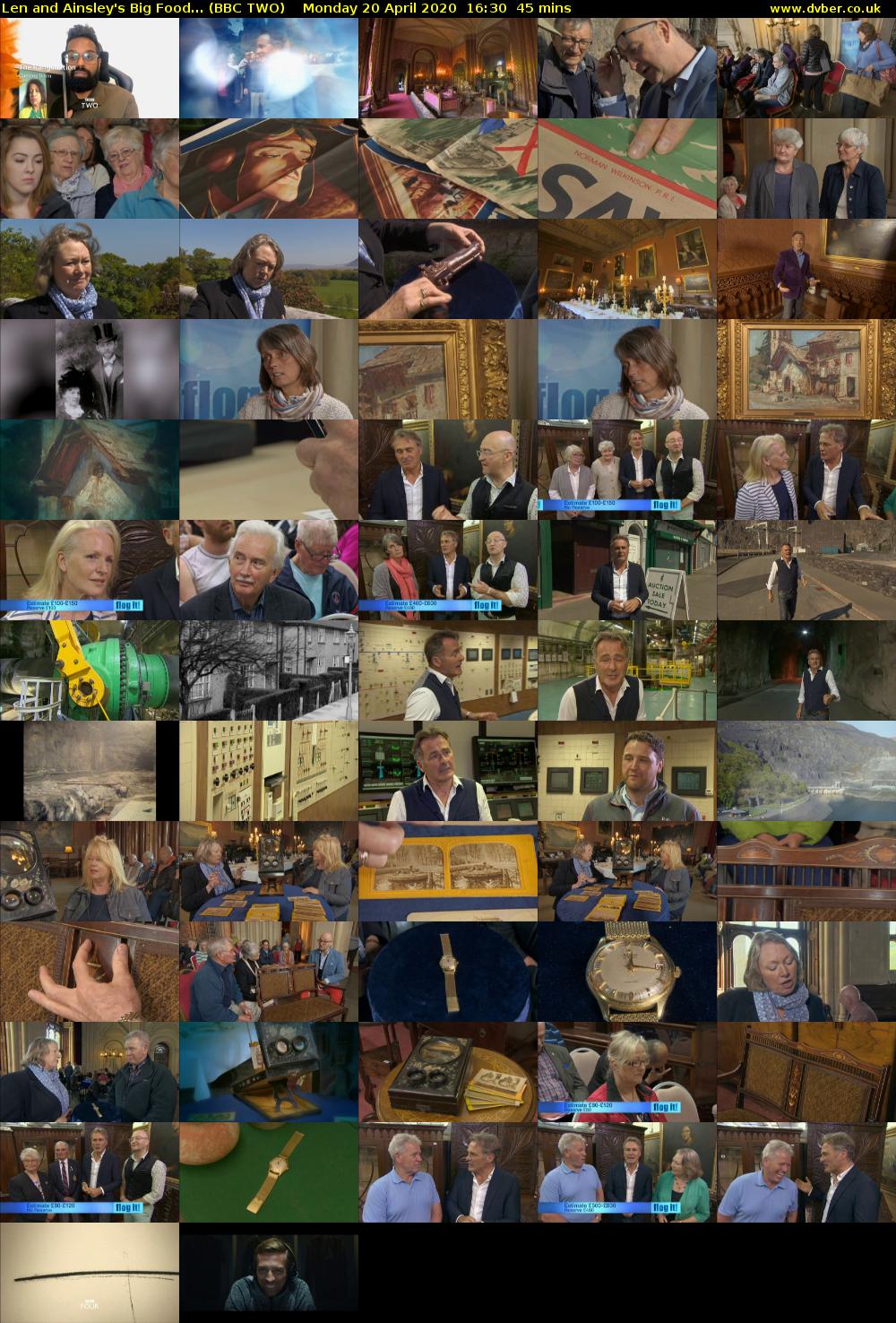 Len and Ainsley's Big Food... (BBC TWO) Monday 20 April 2020 16:30 - 17:15