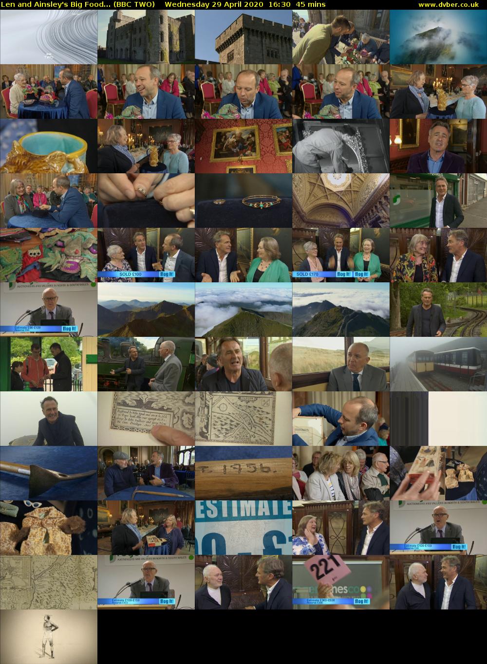 Len and Ainsley's Big Food... (BBC TWO) Wednesday 29 April 2020 16:30 - 17:15