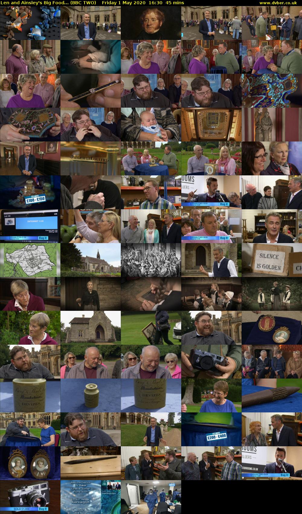 Len and Ainsley's Big Food... (BBC TWO) Friday 1 May 2020 16:30 - 17:15
