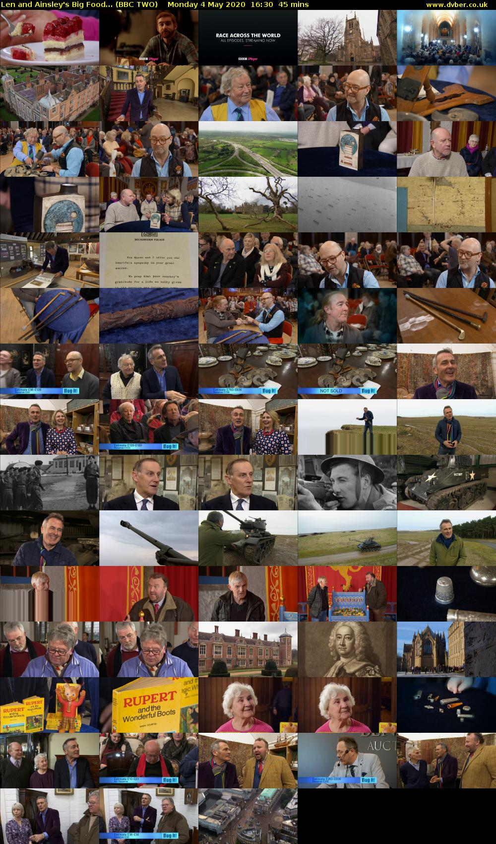 Len and Ainsley's Big Food... (BBC TWO) Monday 4 May 2020 16:30 - 17:15