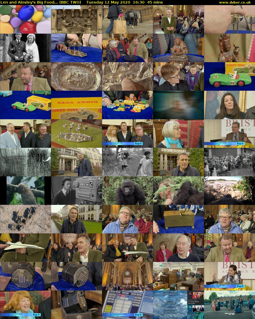 Len and Ainsley's Big Food... (BBC TWO) Tuesday 12 May 2020 16:30 - 17:15