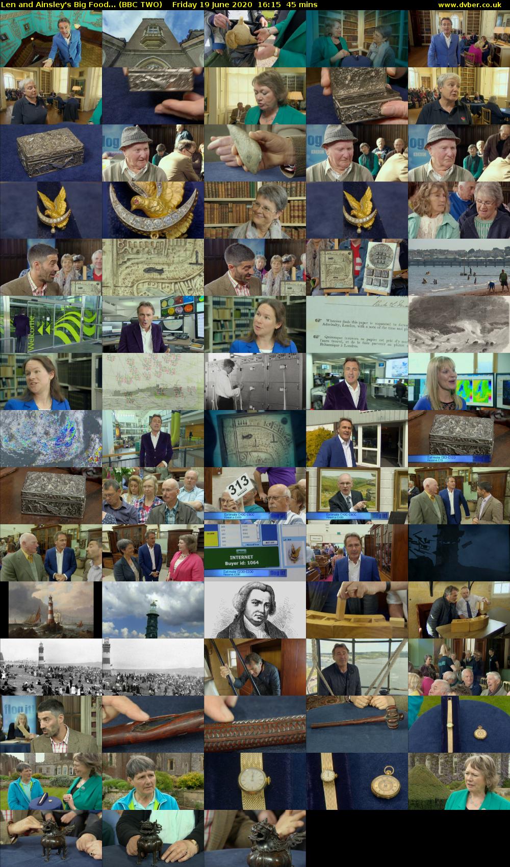 Len and Ainsley's Big Food... (BBC TWO) Friday 19 June 2020 16:15 - 17:00
