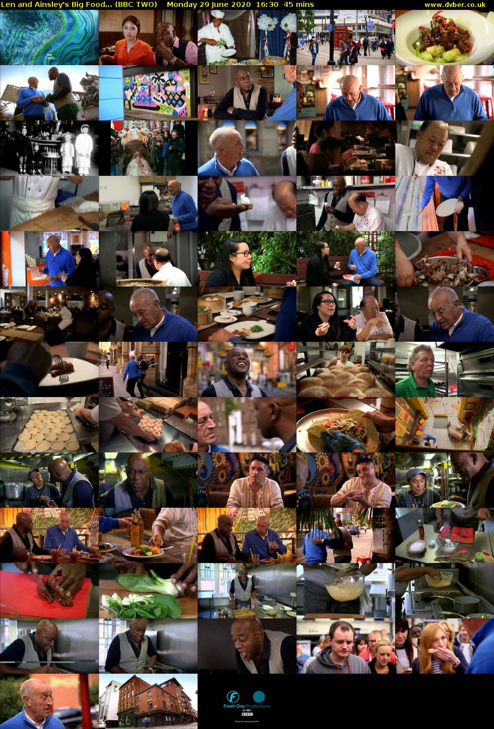 Len and Ainsley's Big Food... (BBC TWO) Monday 29 June 2020 16:30 - 17:15