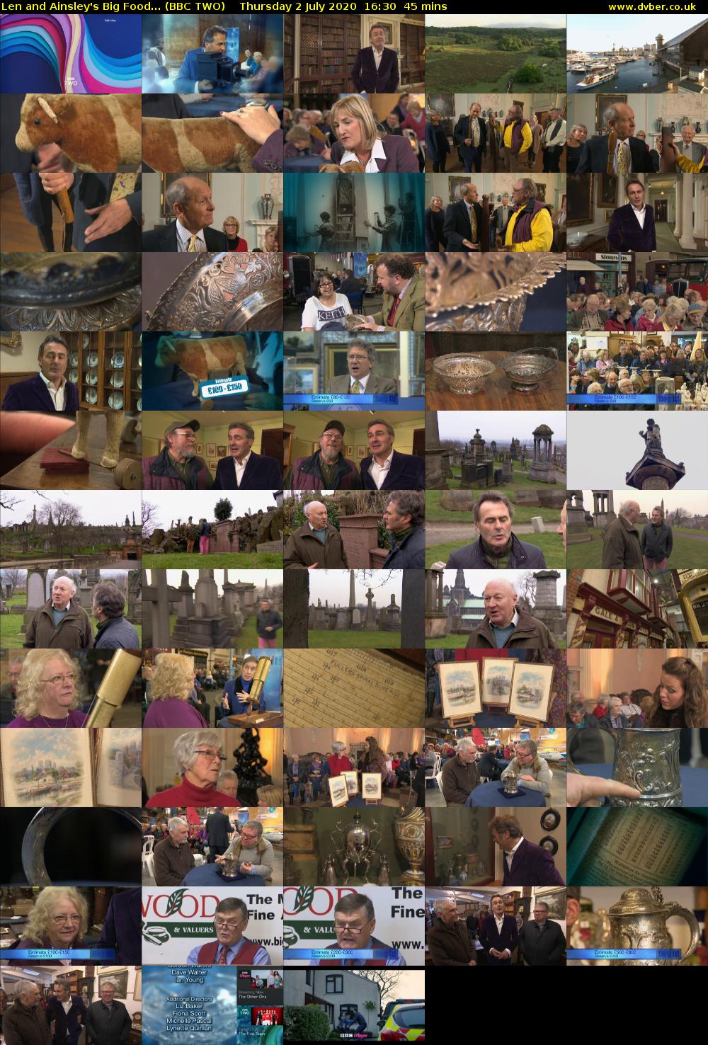 Len and Ainsley's Big Food... (BBC TWO) Thursday 2 July 2020 16:30 - 17:15